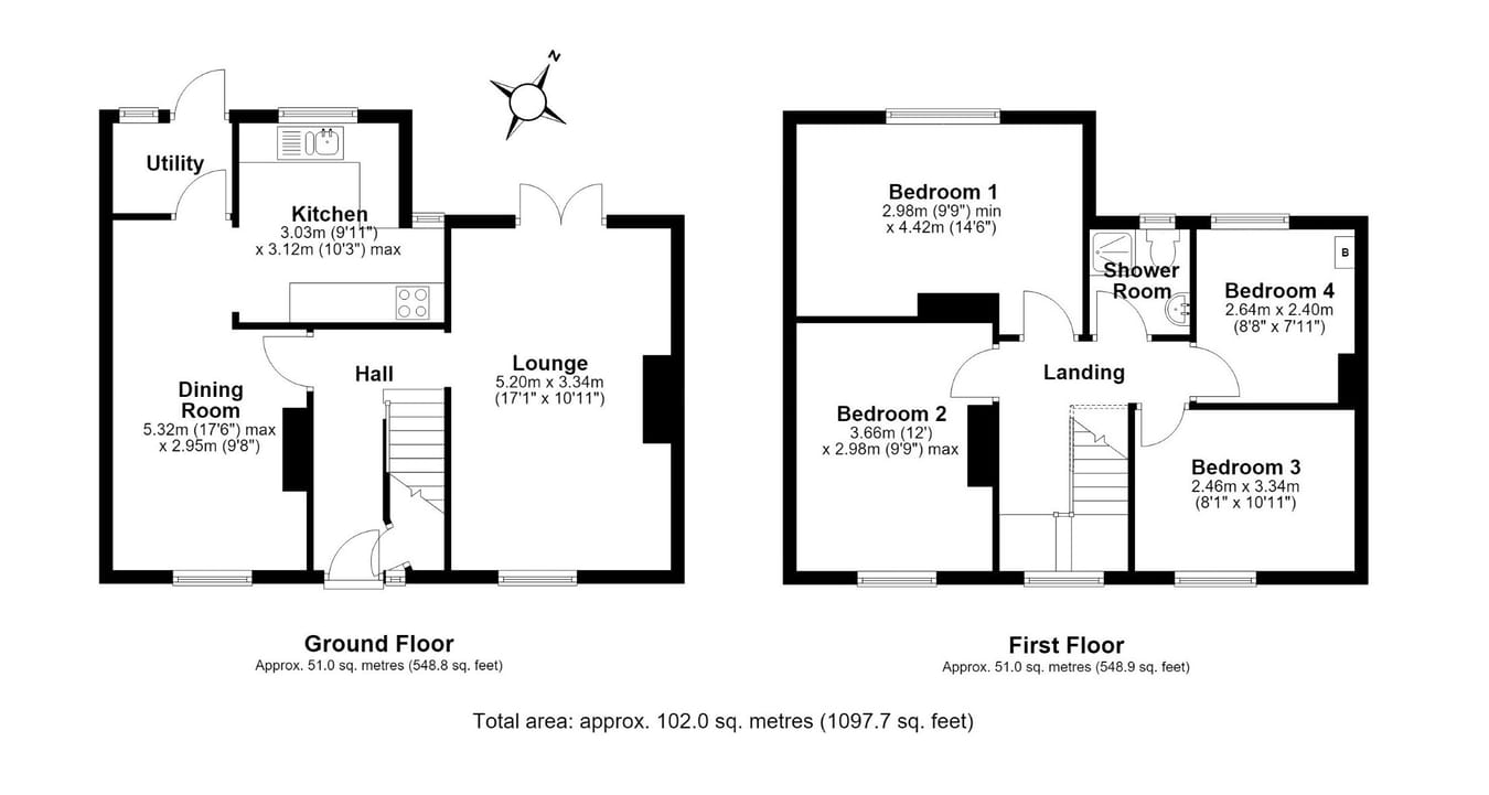 122, Baldock Road, Letchworth Garden City floorplan