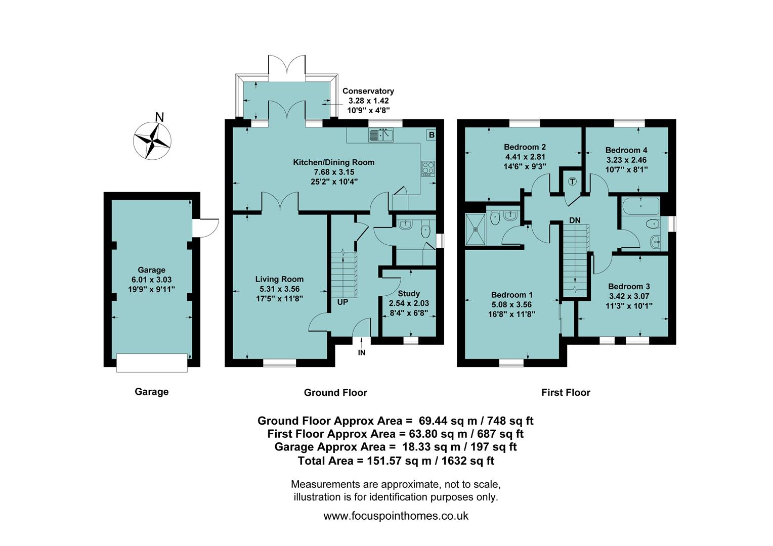 2, Wiggins Close, Bloxham floorplan