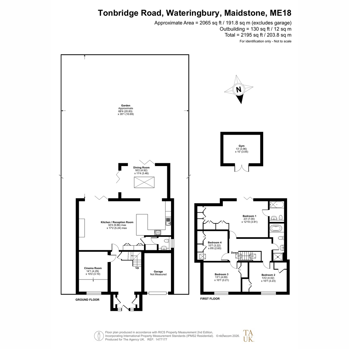 1, Tonbridge Road, Maidstone floorplan