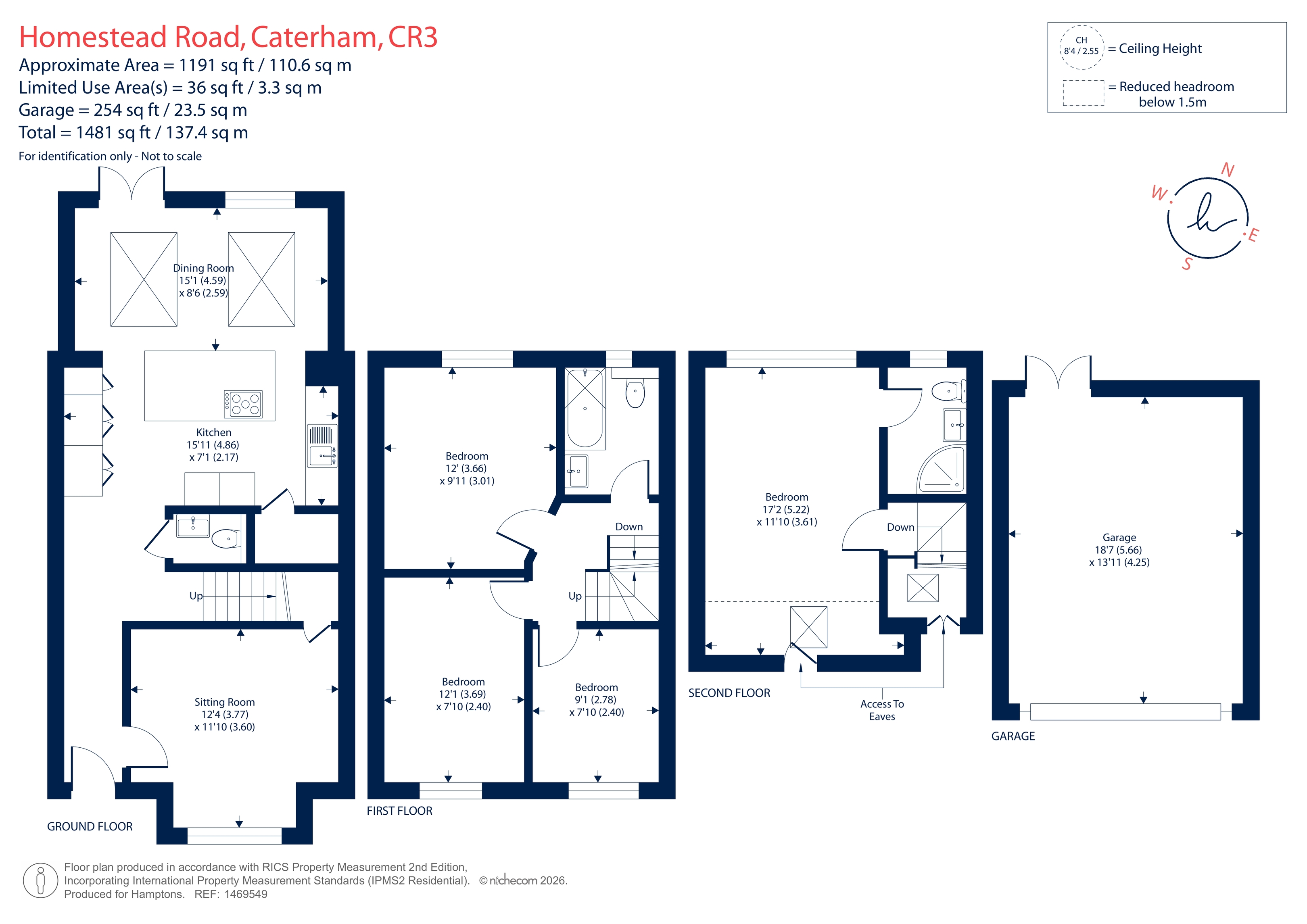 25, Homestead Road, Caterham floorplan