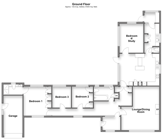 Greenacres, Ashington floorplan