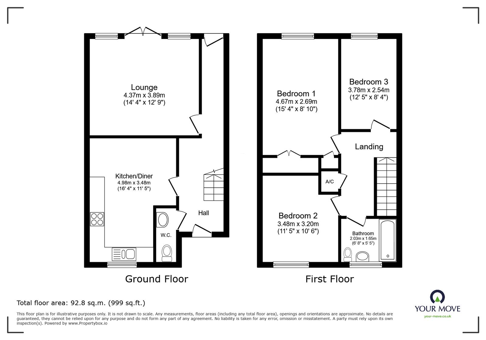 70, Farm Lodge Grove, Shropshire floorplan