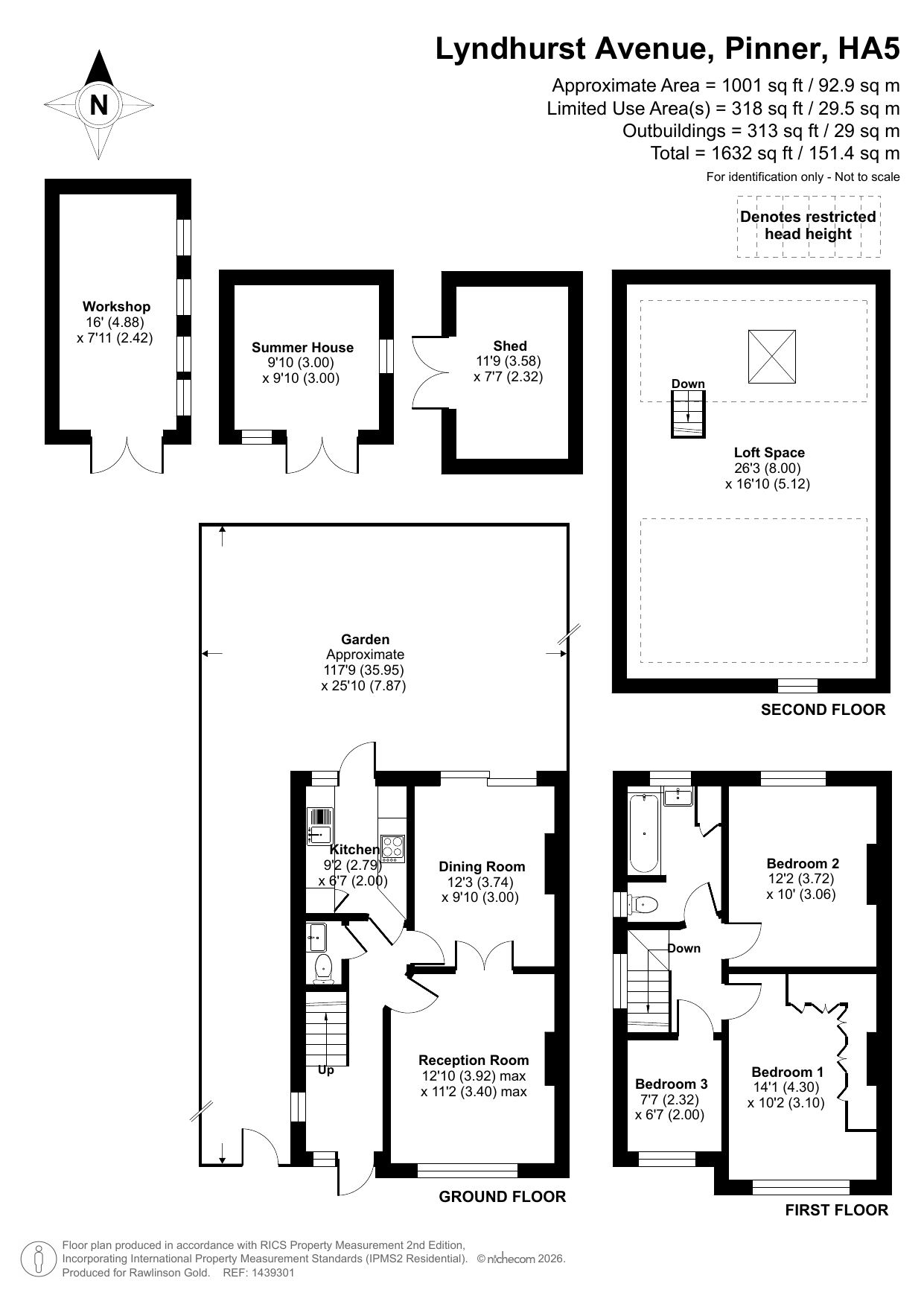 30, Lyndhurst Avenue, Pinner floorplan