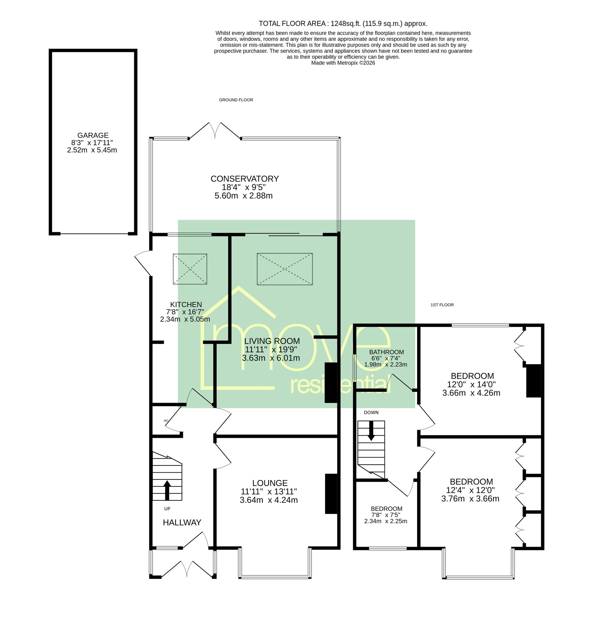 55 Cornelius Drive, Wirral floorplan