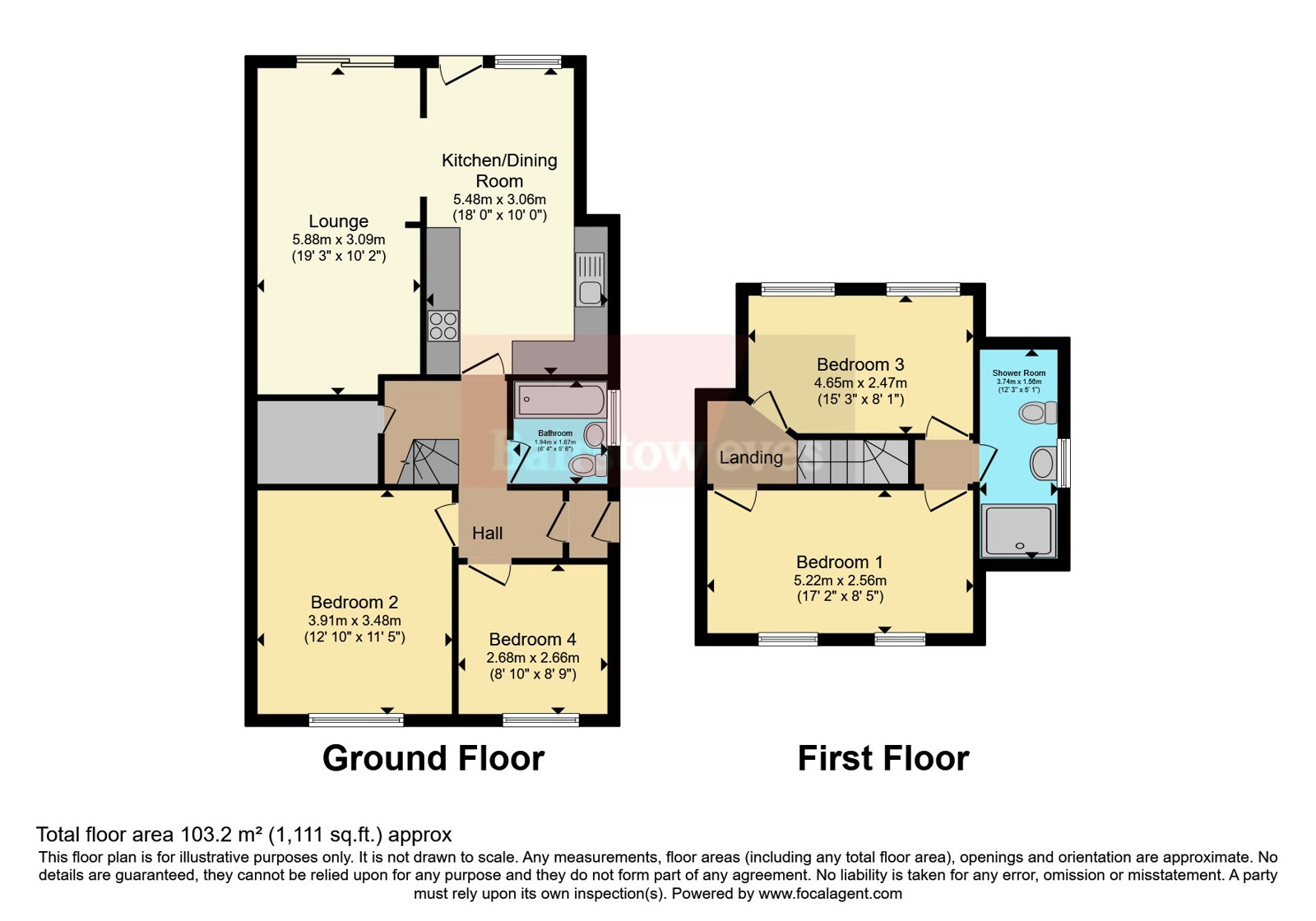 13, Johnson Road, Warwickshire floorplan