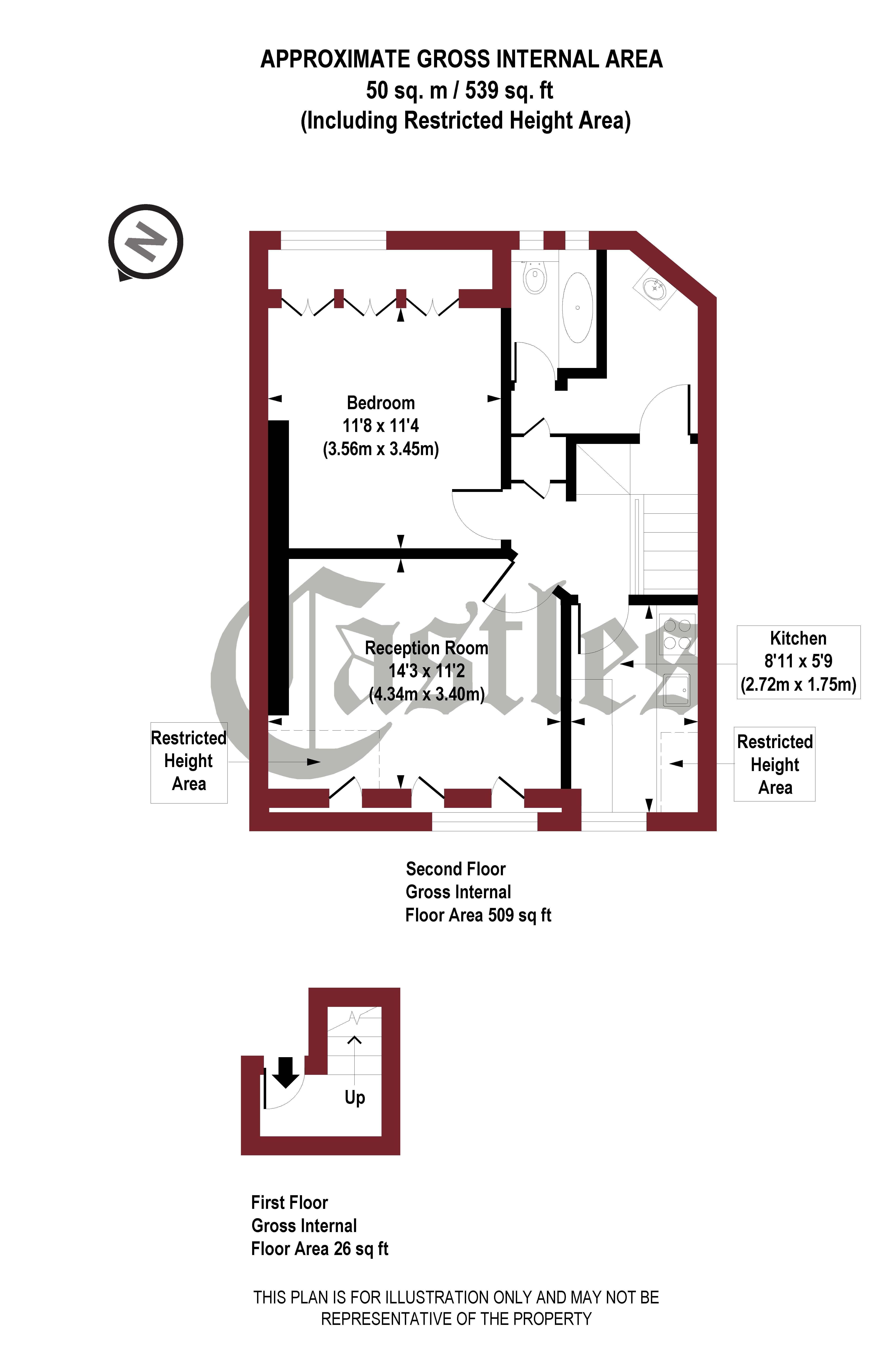 1 Bedrooms Flat to rent in Haringey Park, Crouch End N8