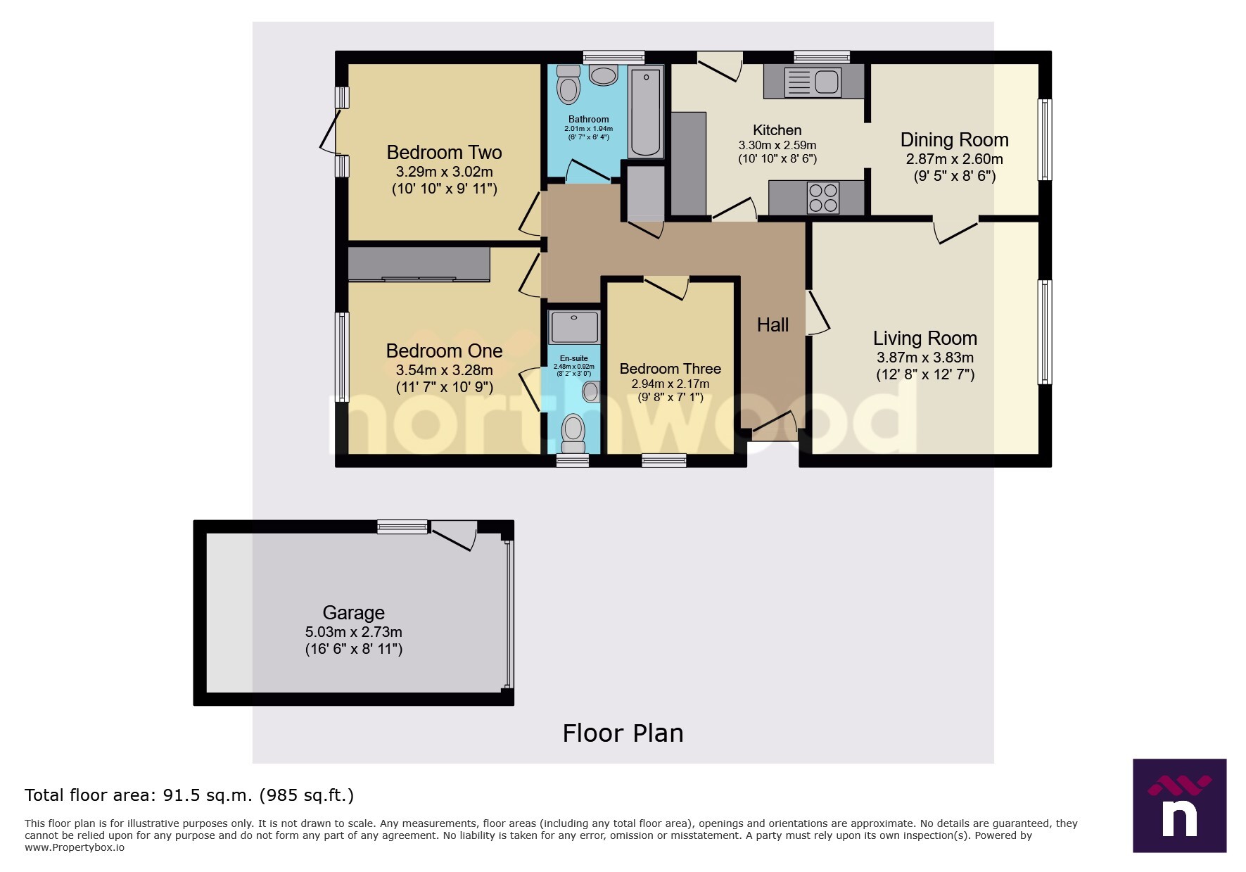 12, Brightwell Close, Upton floorplan