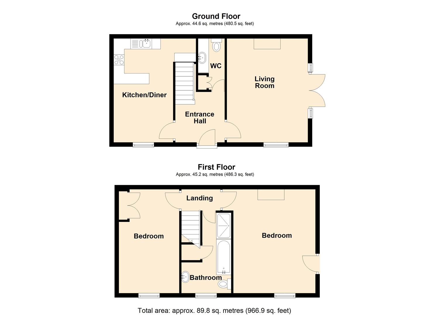 3 The Stables, Crown Mills, Ramsgate Road, Louth floorplan