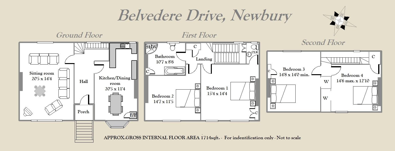 4 bed property for sale in Belvedere Drive, Newbury RG14 43237031