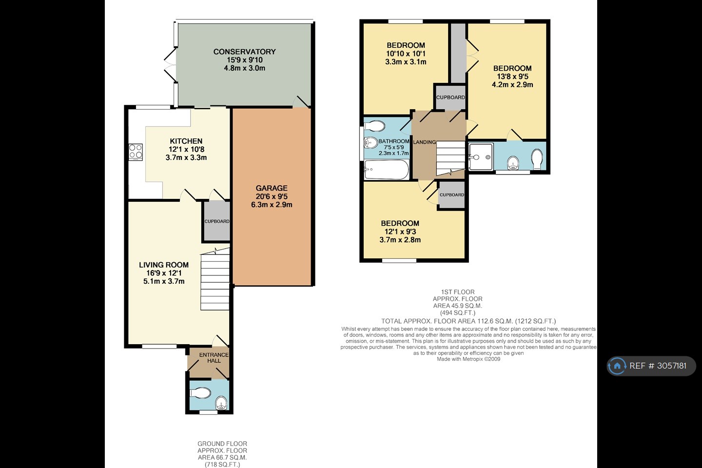 Orient Close, St Albans floorplan