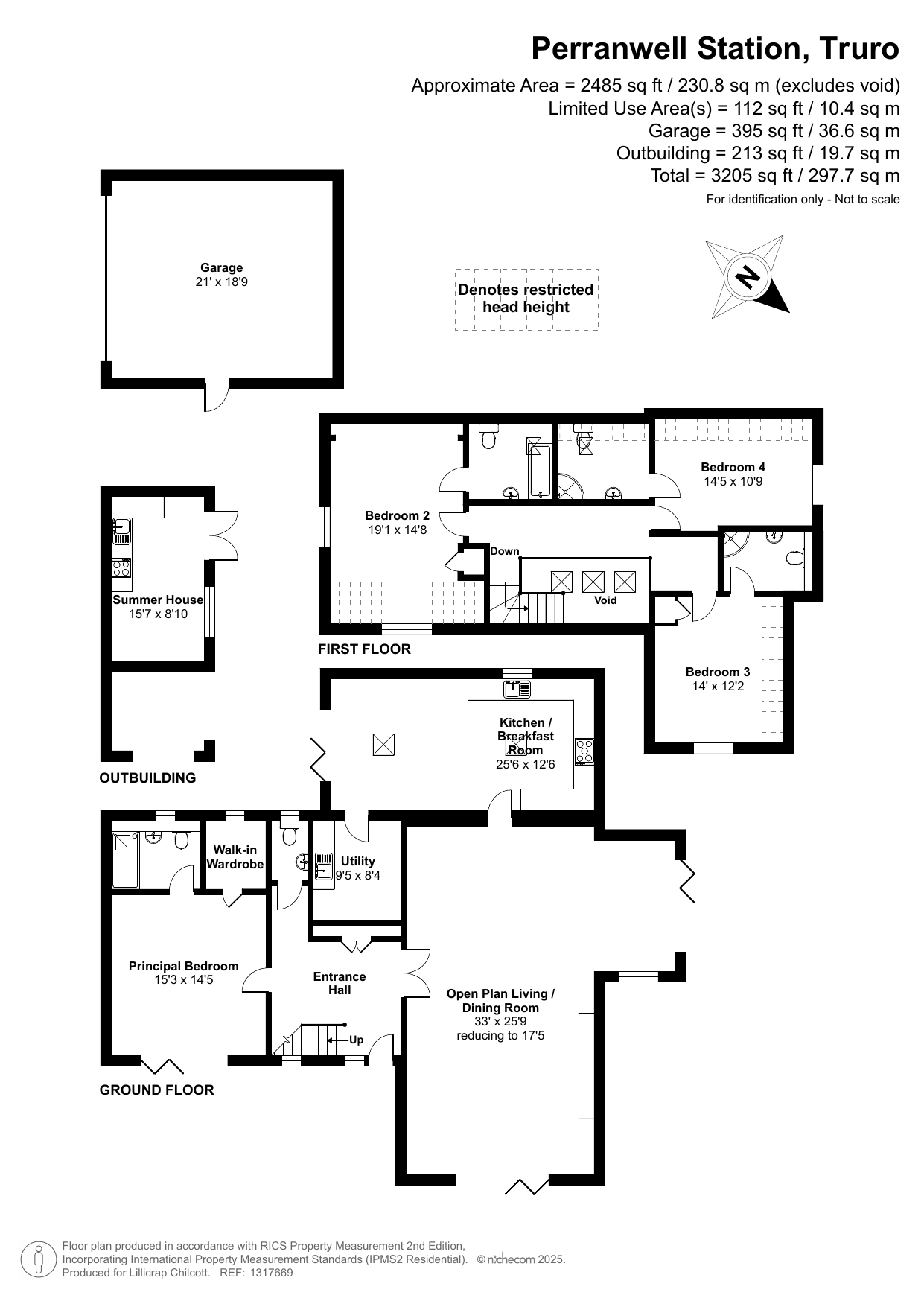 Hunters Lodge, Truro floorplan