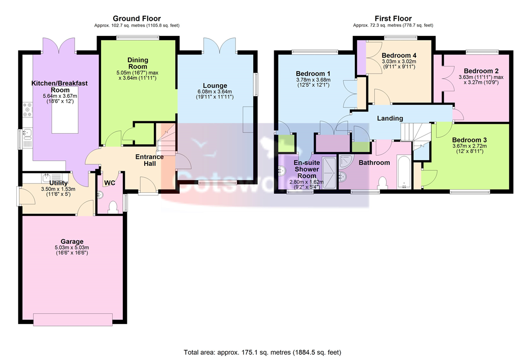 9, Lawrences Meadow, Cheltenham floorplan
