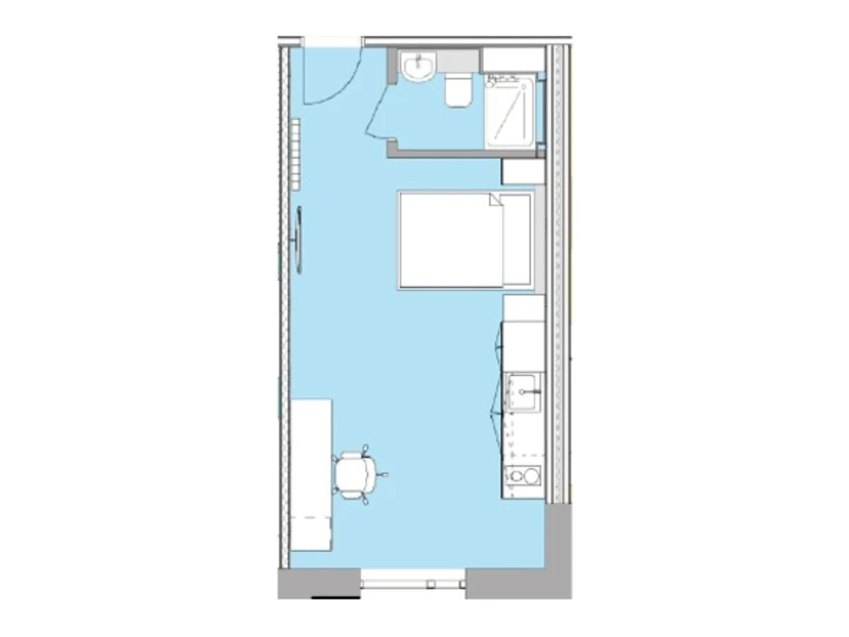 Premium Studio, Beckton House, Beeston floorplan