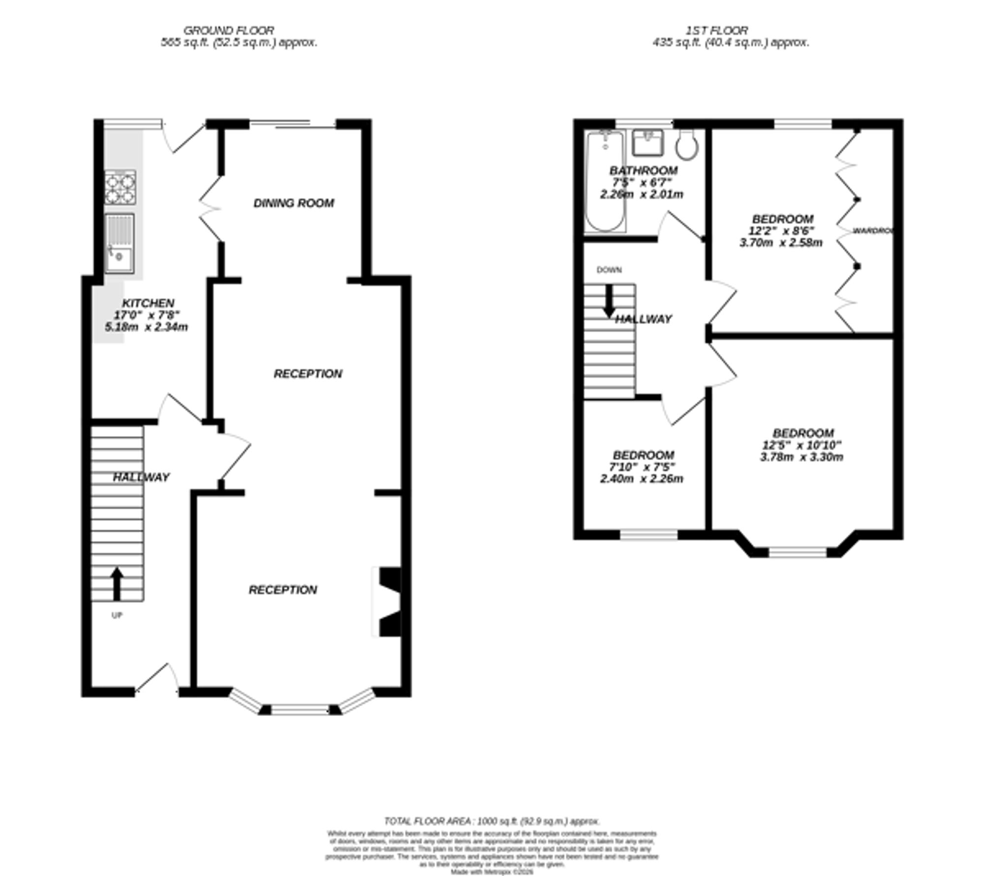 6 Widmore Road, Uxbridge floorplan