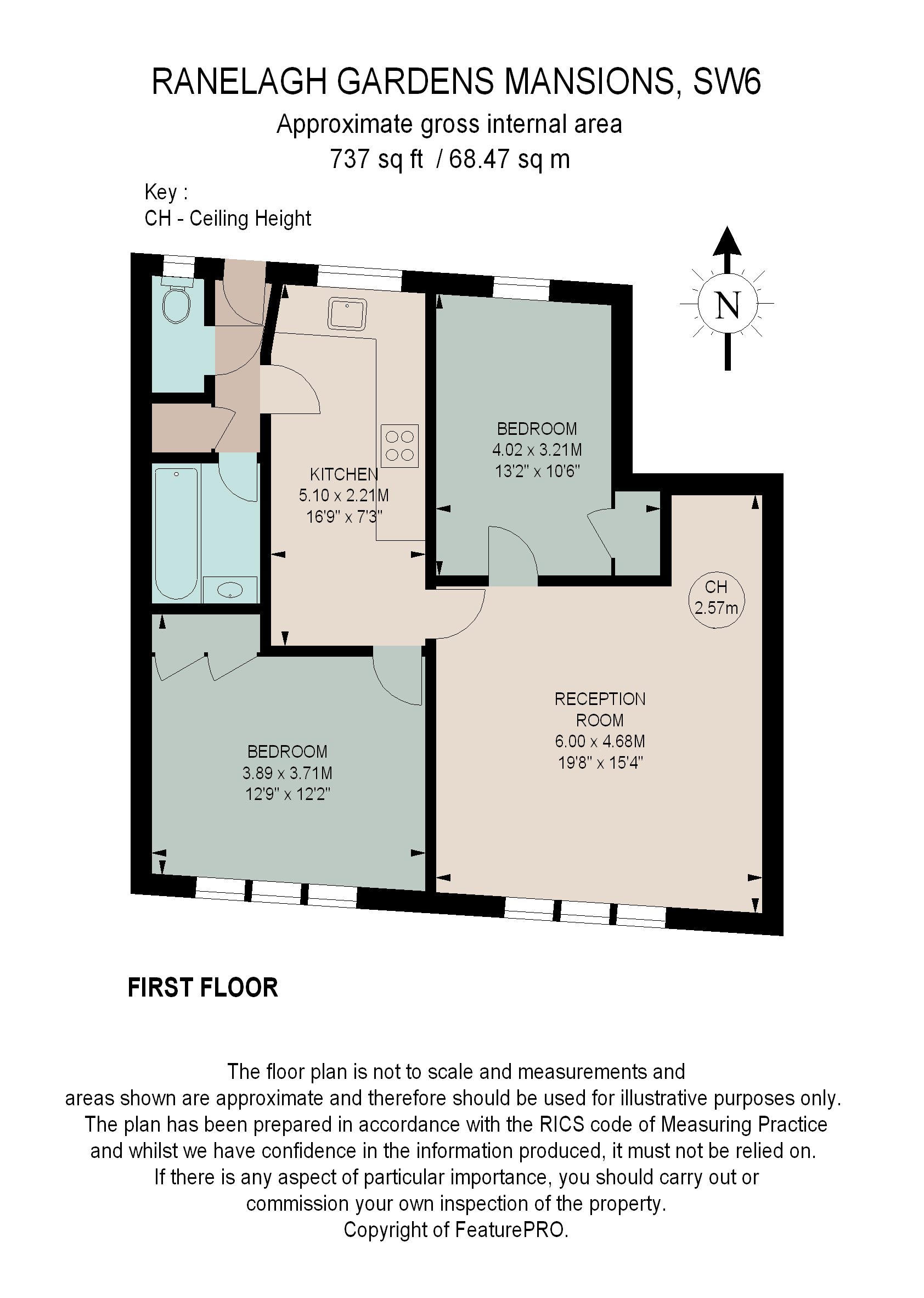 2 Bedrooms Flat for sale in Ranelagh Gardens Mansions, Ranelagh Gardens, London SW6