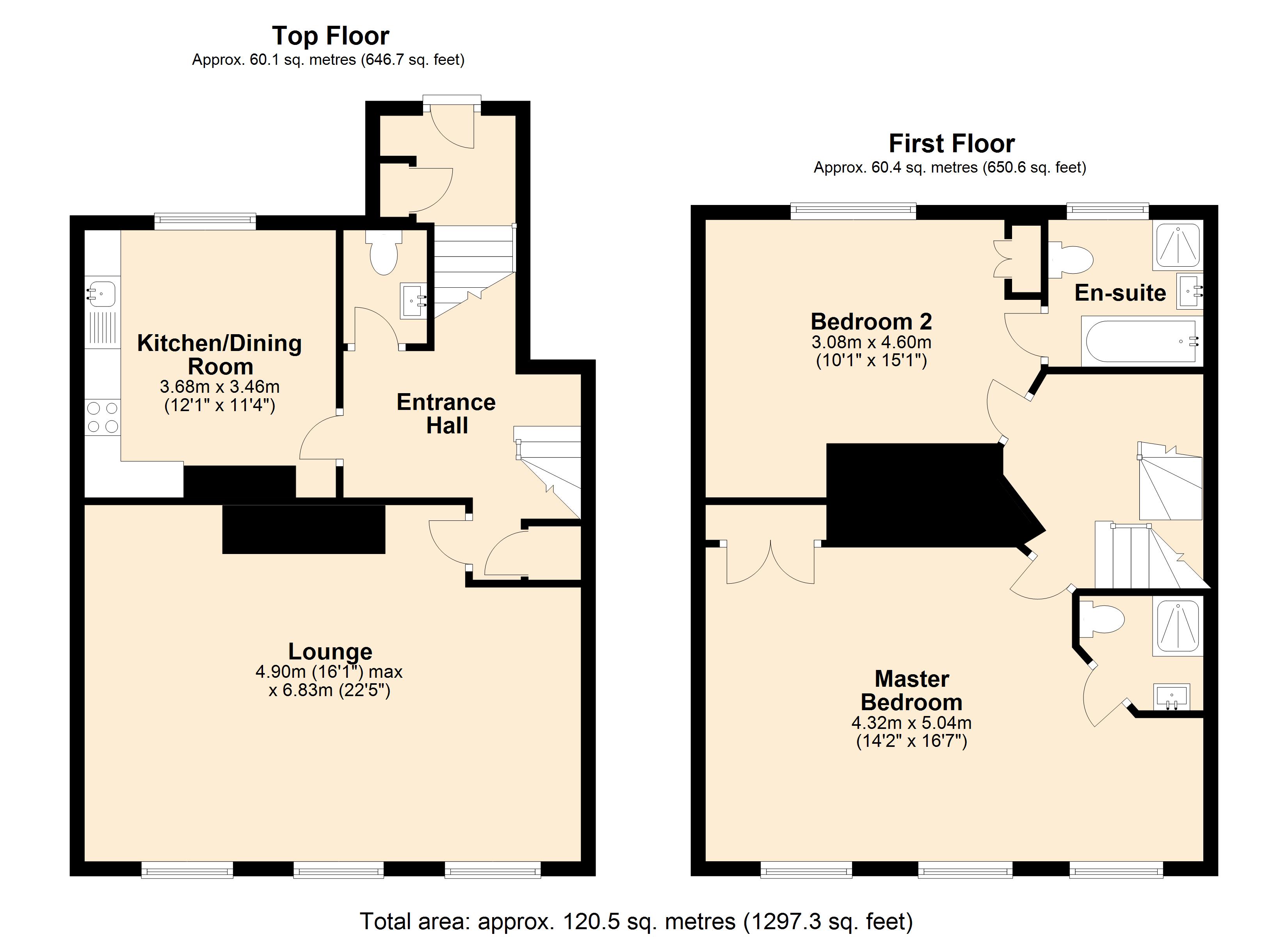 Flat 3, 5, Nelson Crescent, Ramsgate floorplan