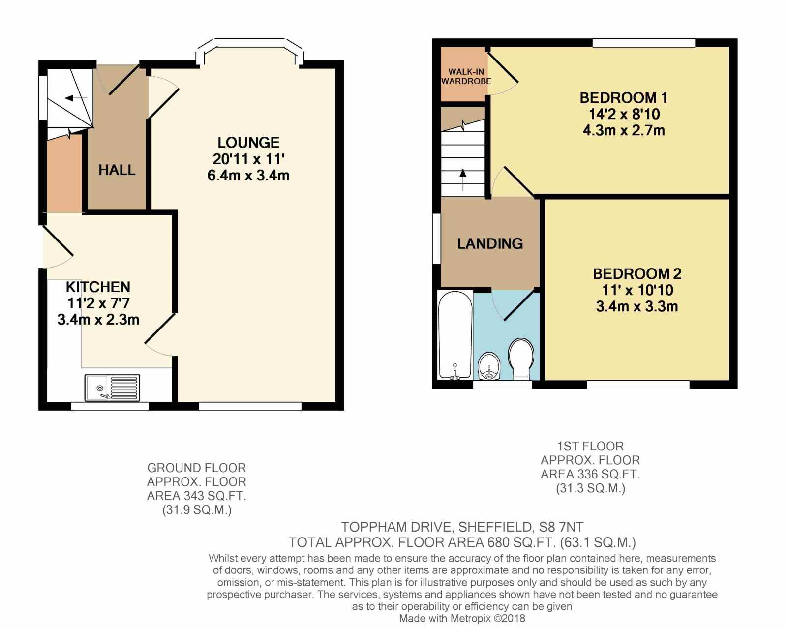 2 Bedrooms Semi-detached house for sale in Toppham Drive, Lowedges, Sheffield S8