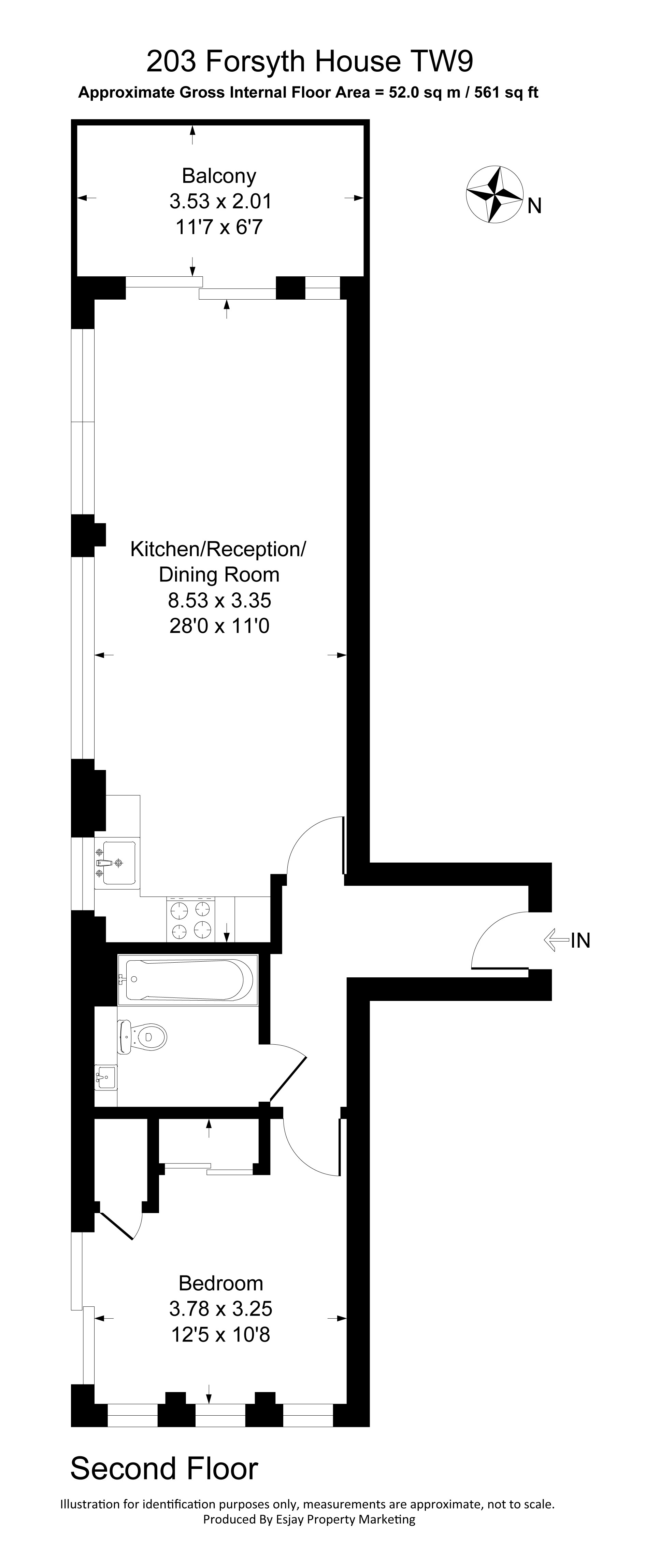 203 Forsyth House, 211-217, Lower Richmond Road, Richmond floorplan