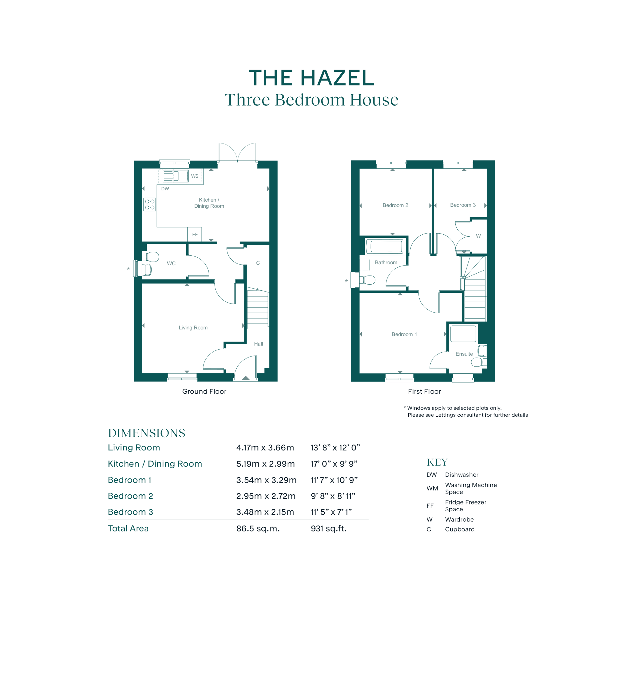 8 shearwater close - hazel, Leaf Living at The Gateway, Bexhill, TN40, Bexhill floorplan