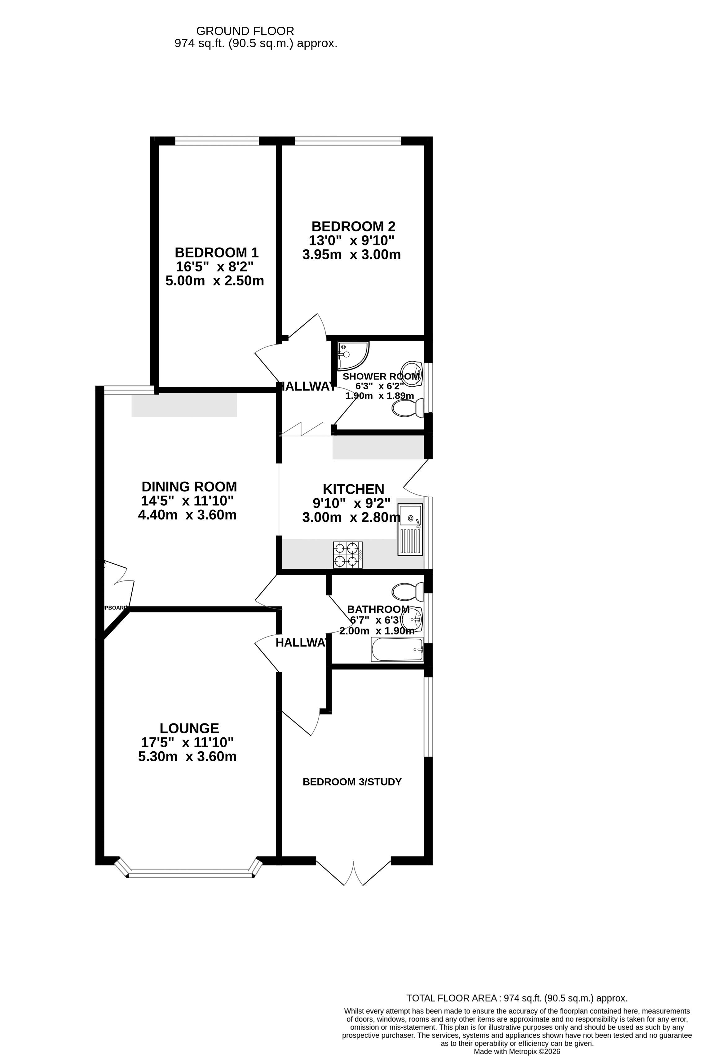 16, Manor Road, Scunthorpe floorplan