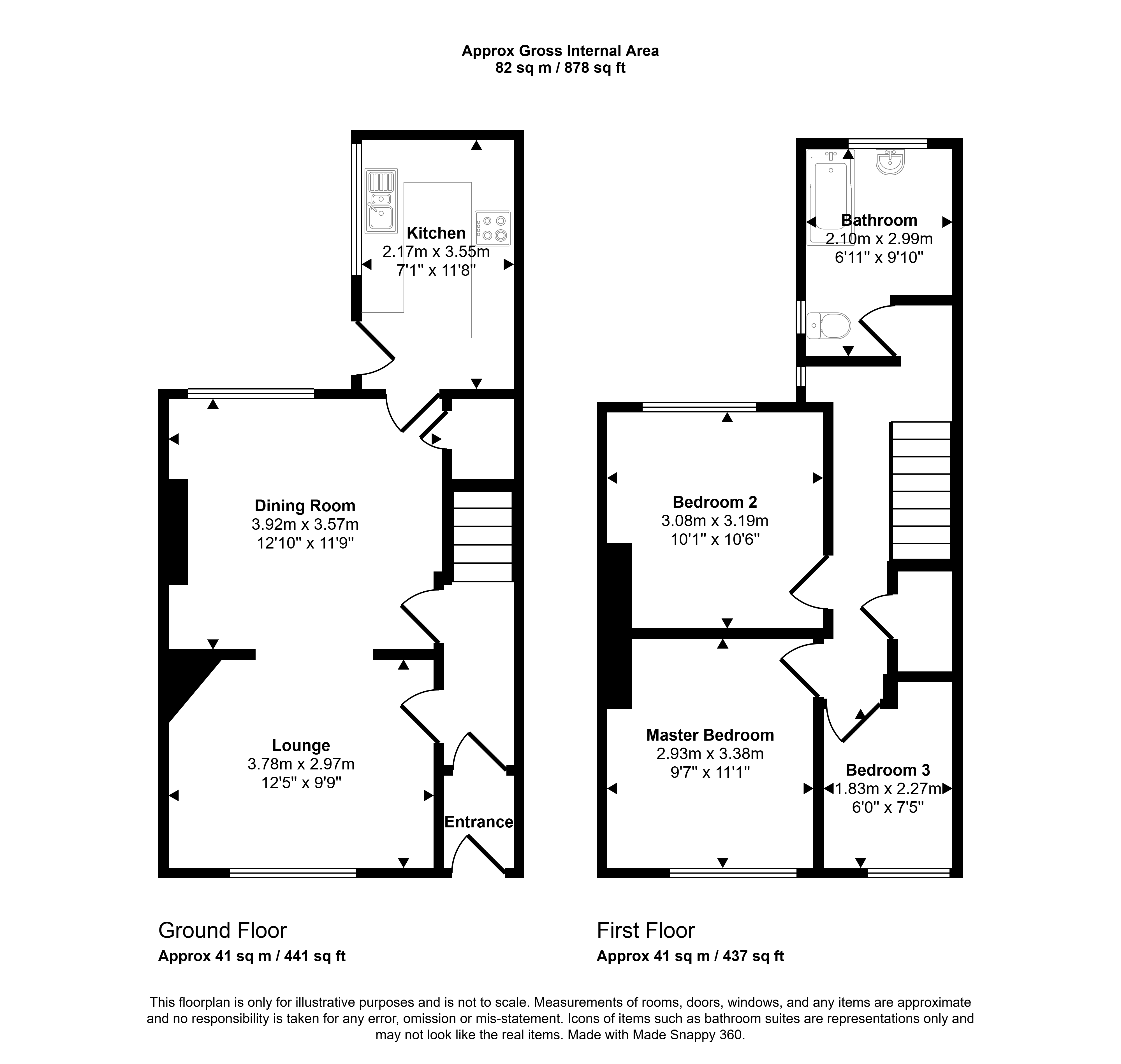 Surrey Crescent, Consett floorplan