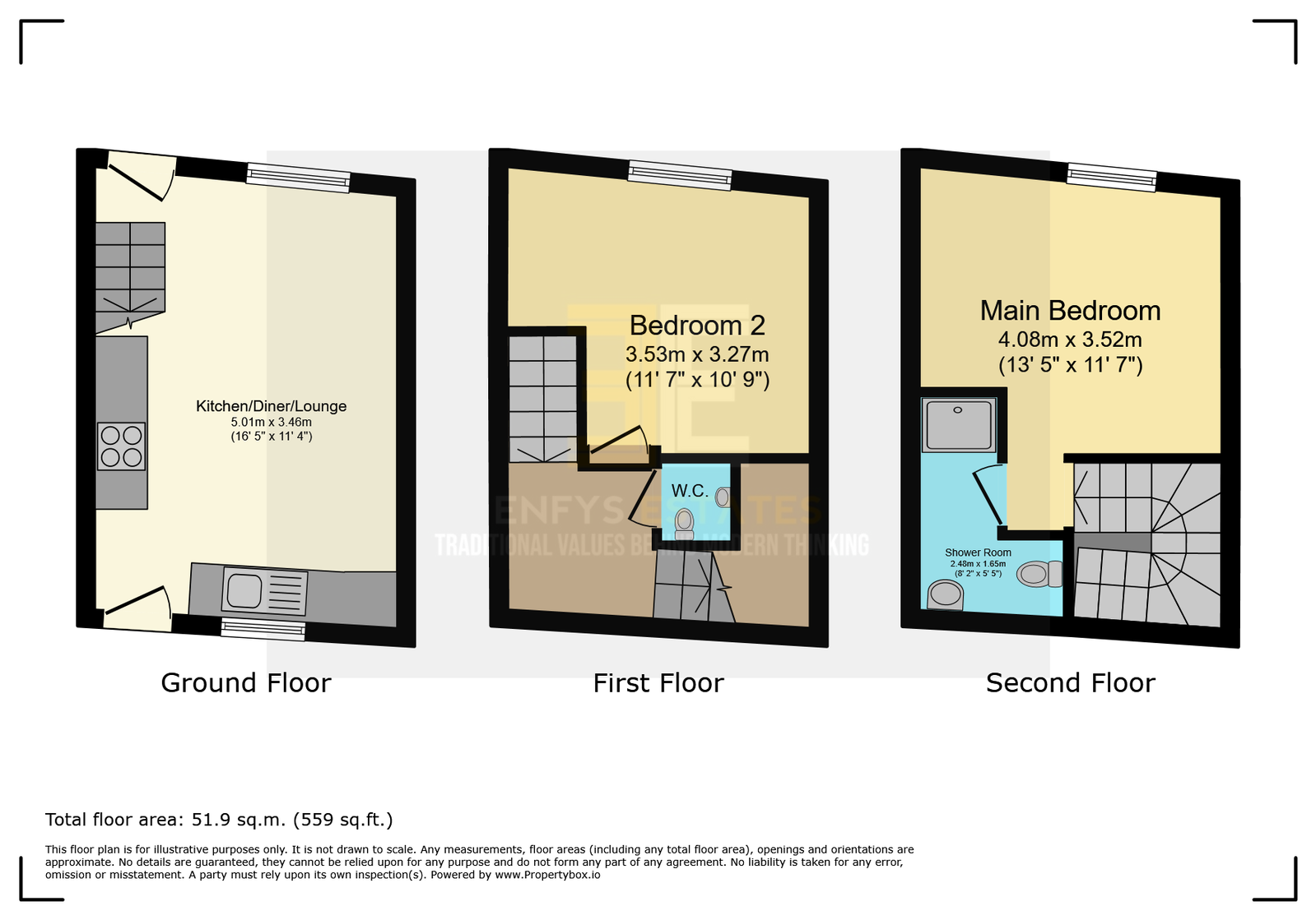 25,Millgate Cottage, Rose Hill Street, Conwy floorplan