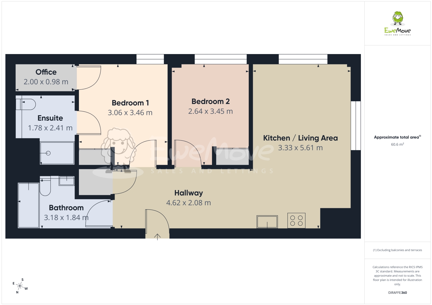 Flat 102, Greenleigh Court, Dawsons Square, Pudsey floorplan