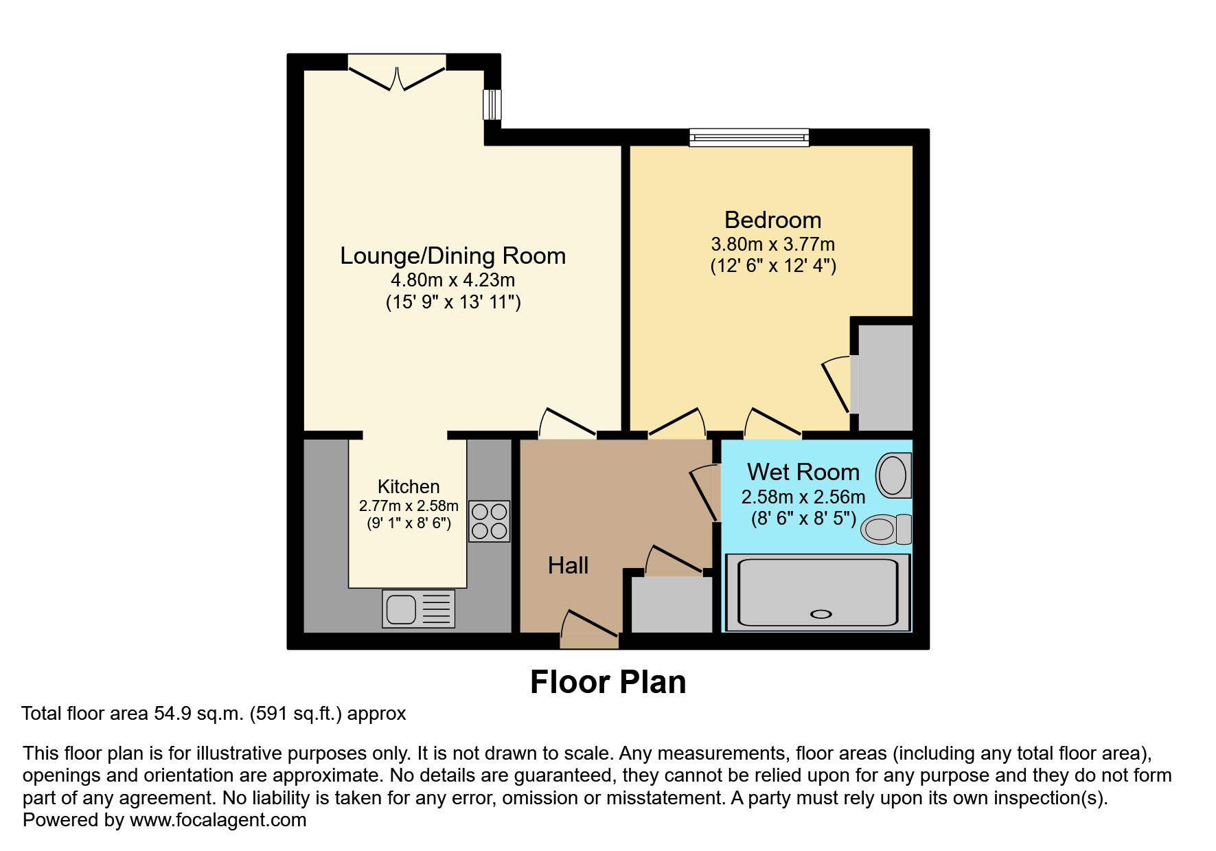 3, Marina Court, Tewkesbury floorplan