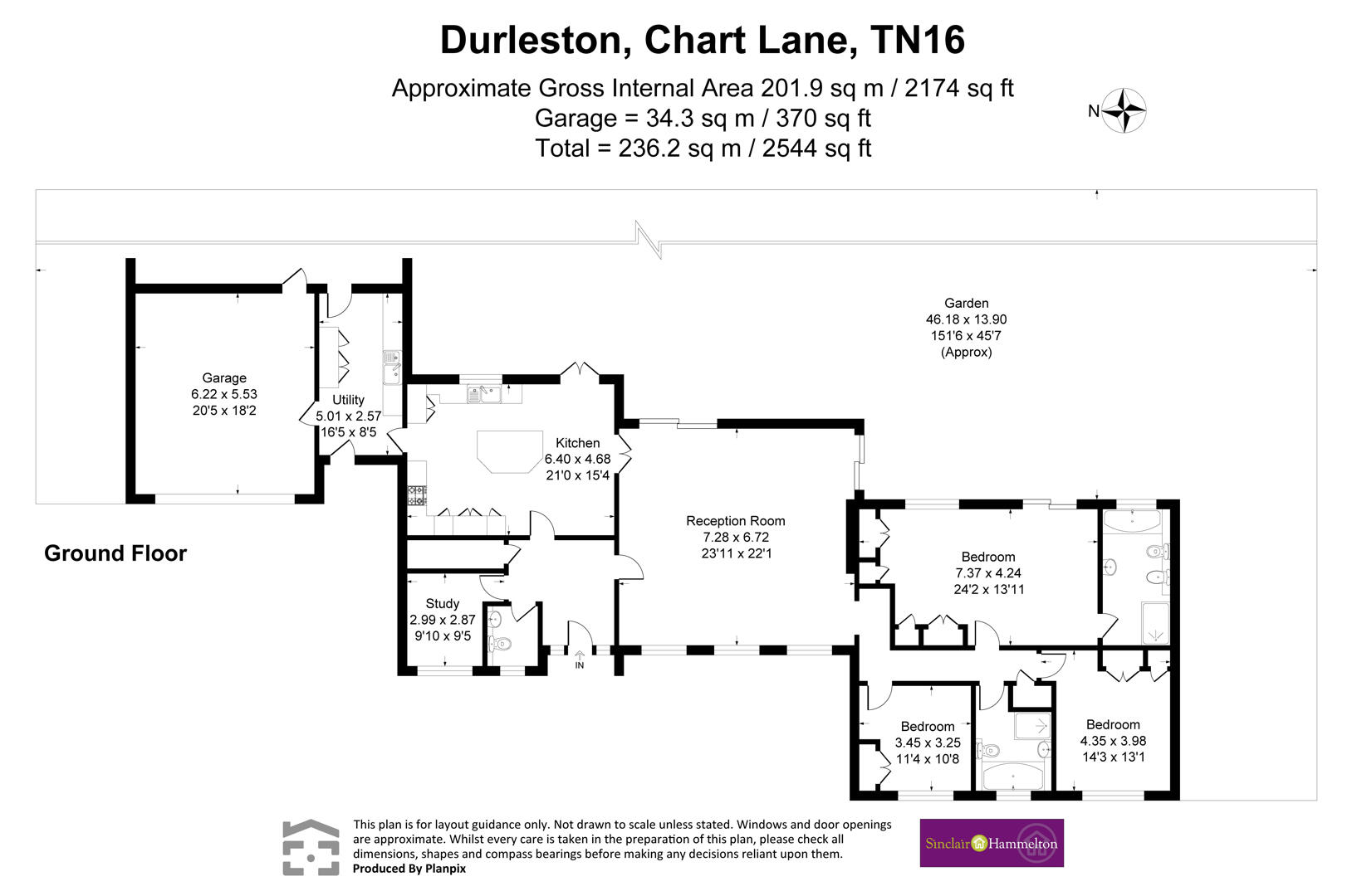 Durleston, Chart Lane, Brasted floorplan