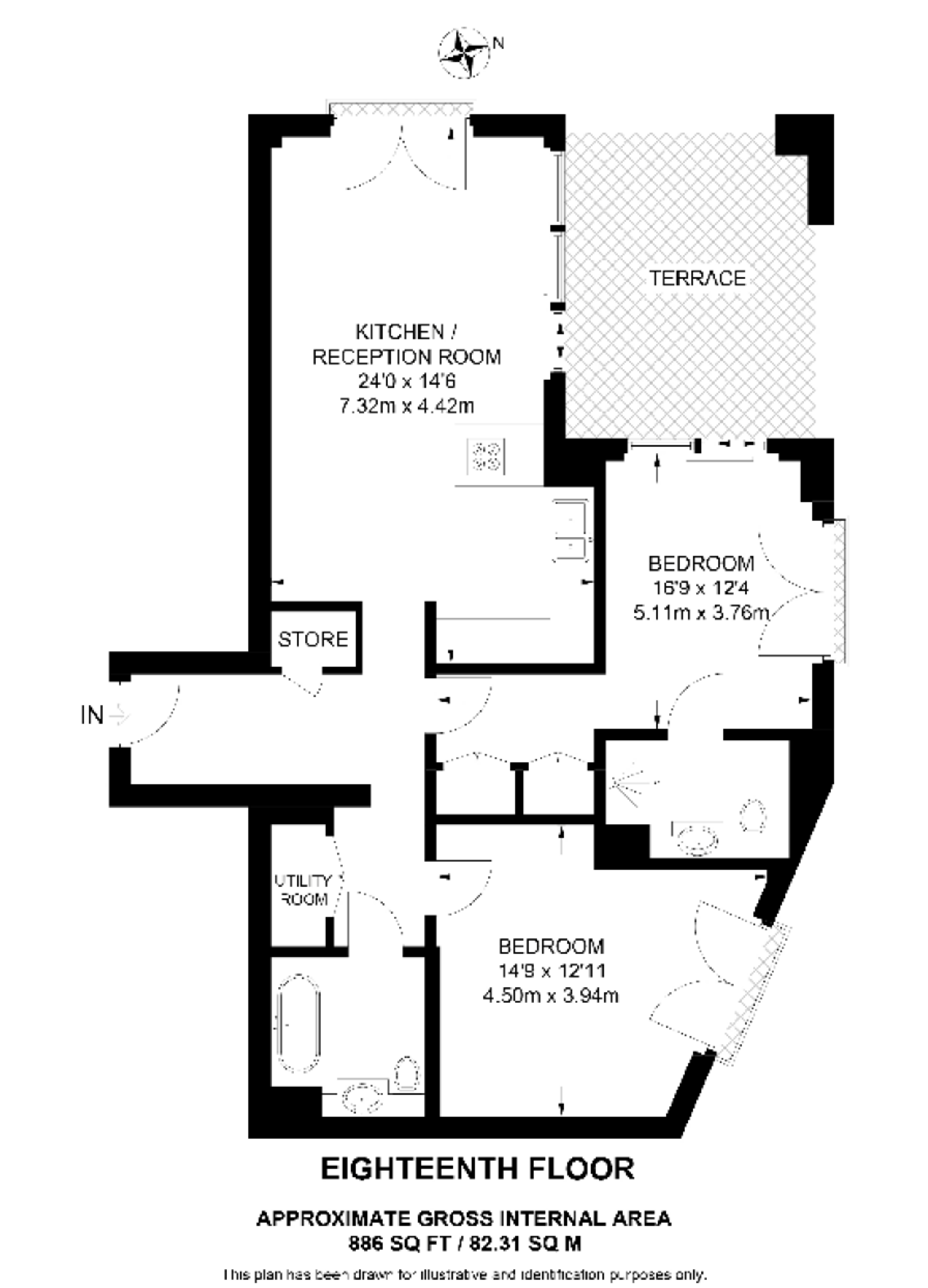 Exchange Gardens, Vauxhall floorplan