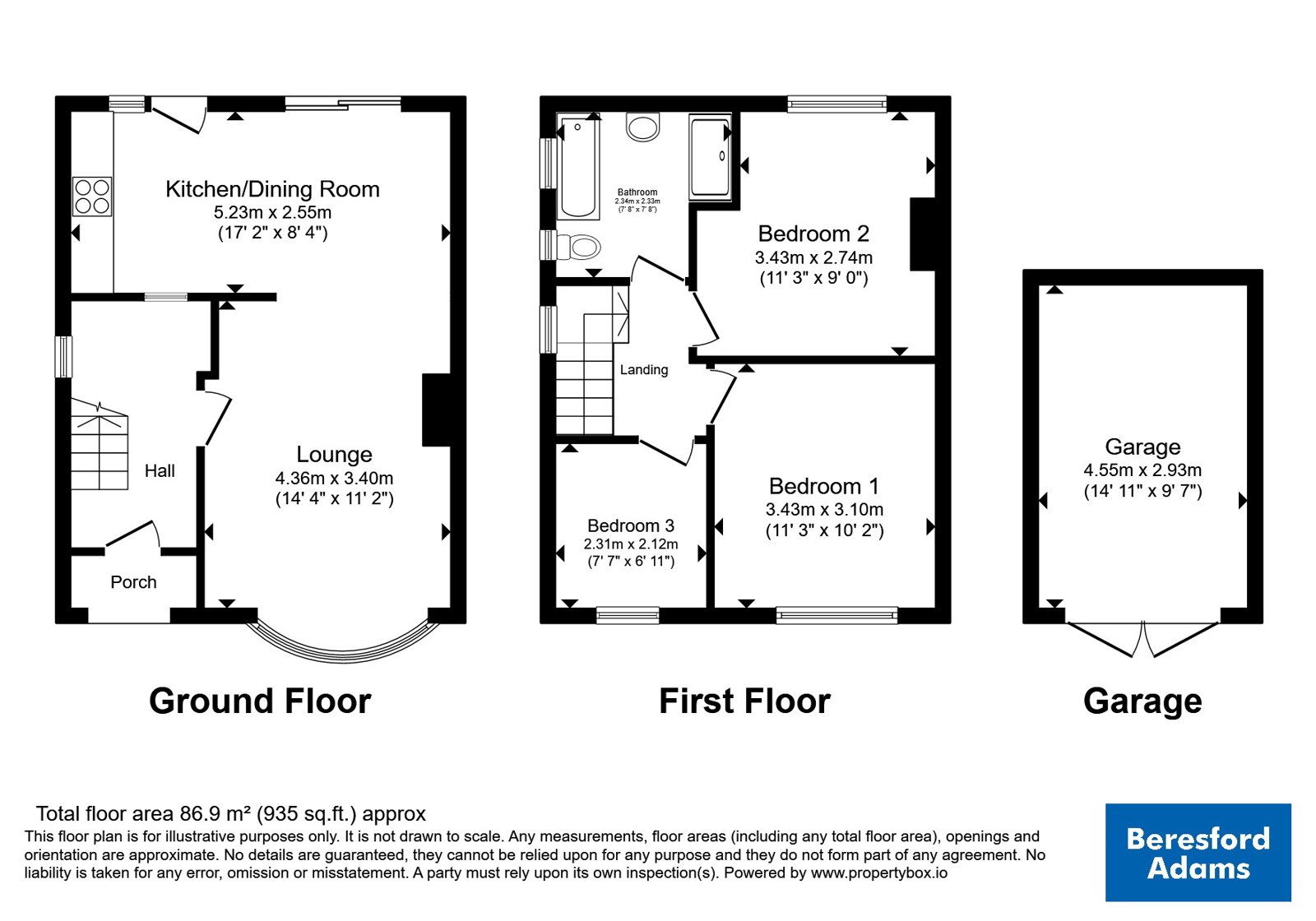 5, West Drive, Flintshire floorplan