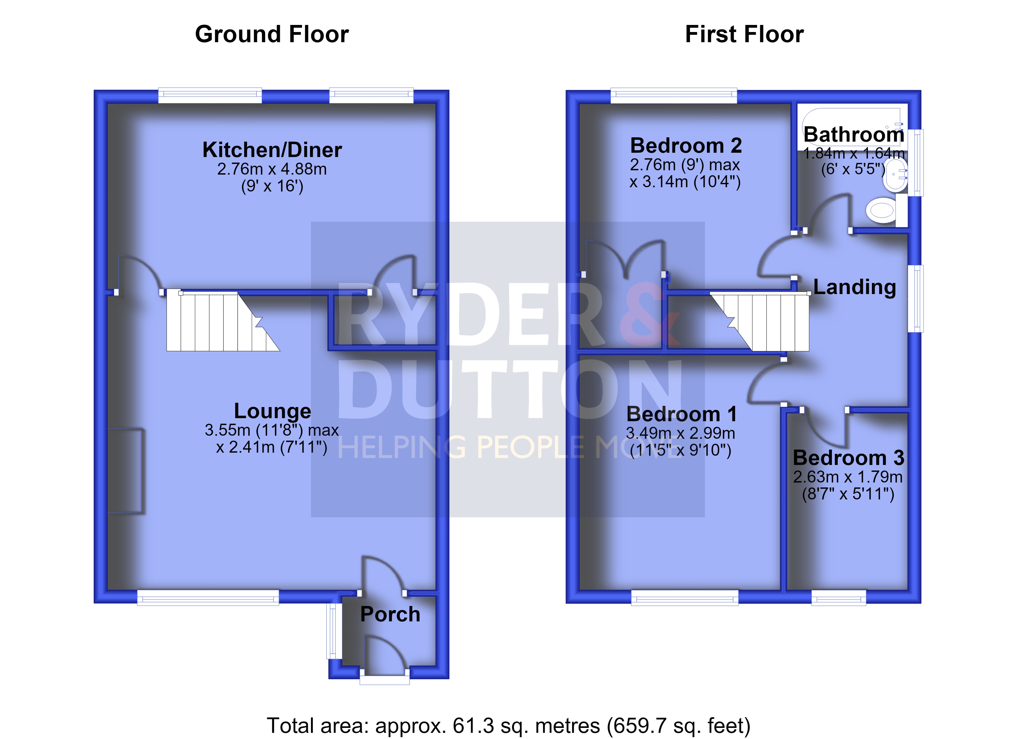 15, Crossfield Close, Rochdale floorplan
