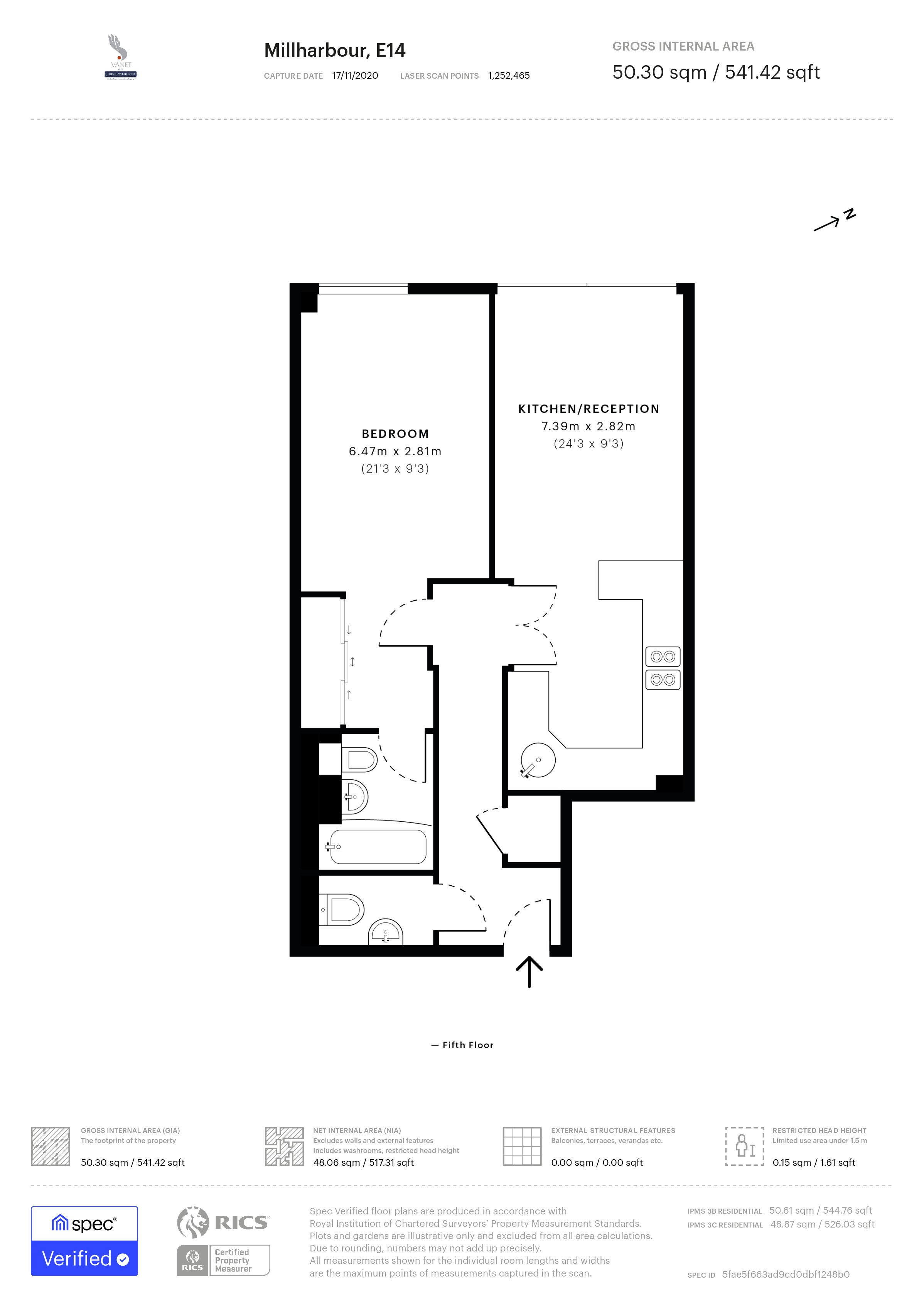 Millharbour, London floorplan