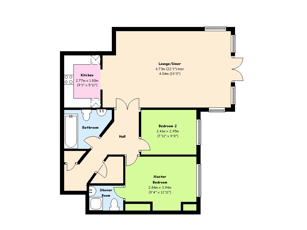 2 Bedrooms Flat to rent in Thompson Road, Bognor Regis PO22