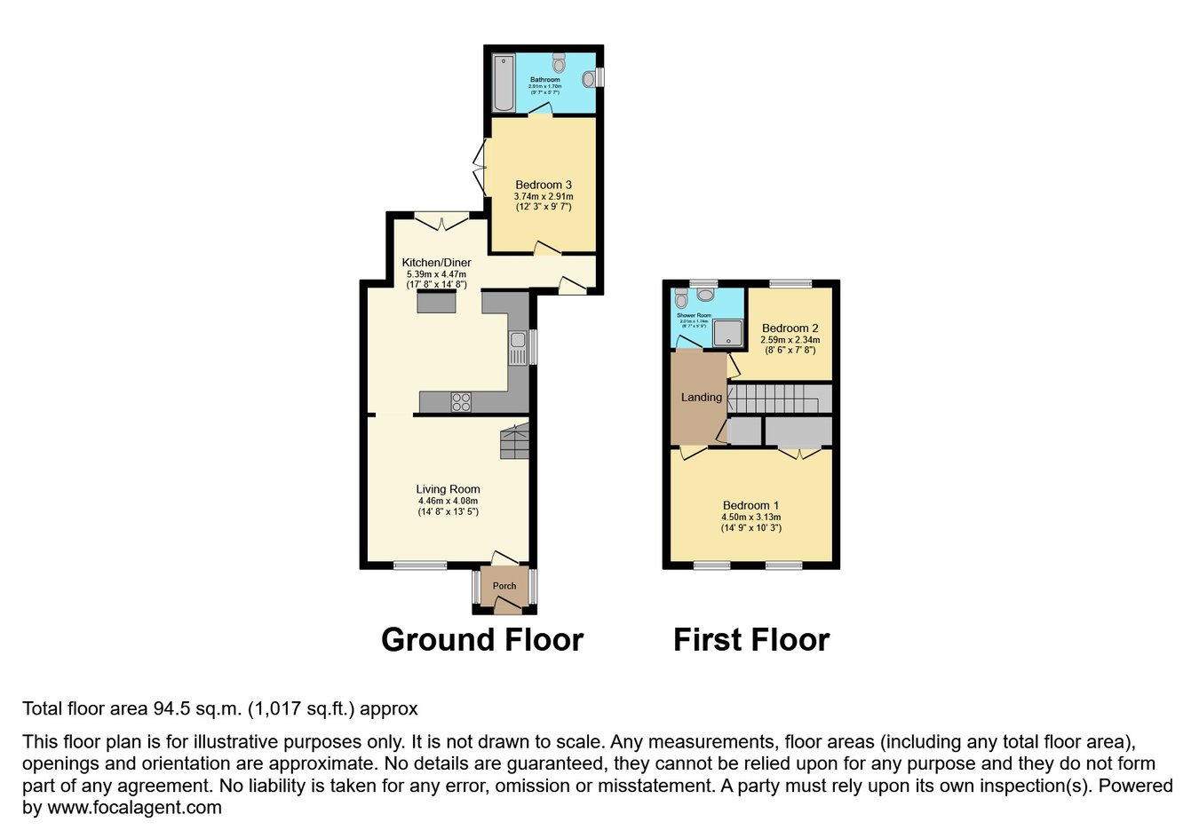 17, Eustace Street, Warrington floorplan