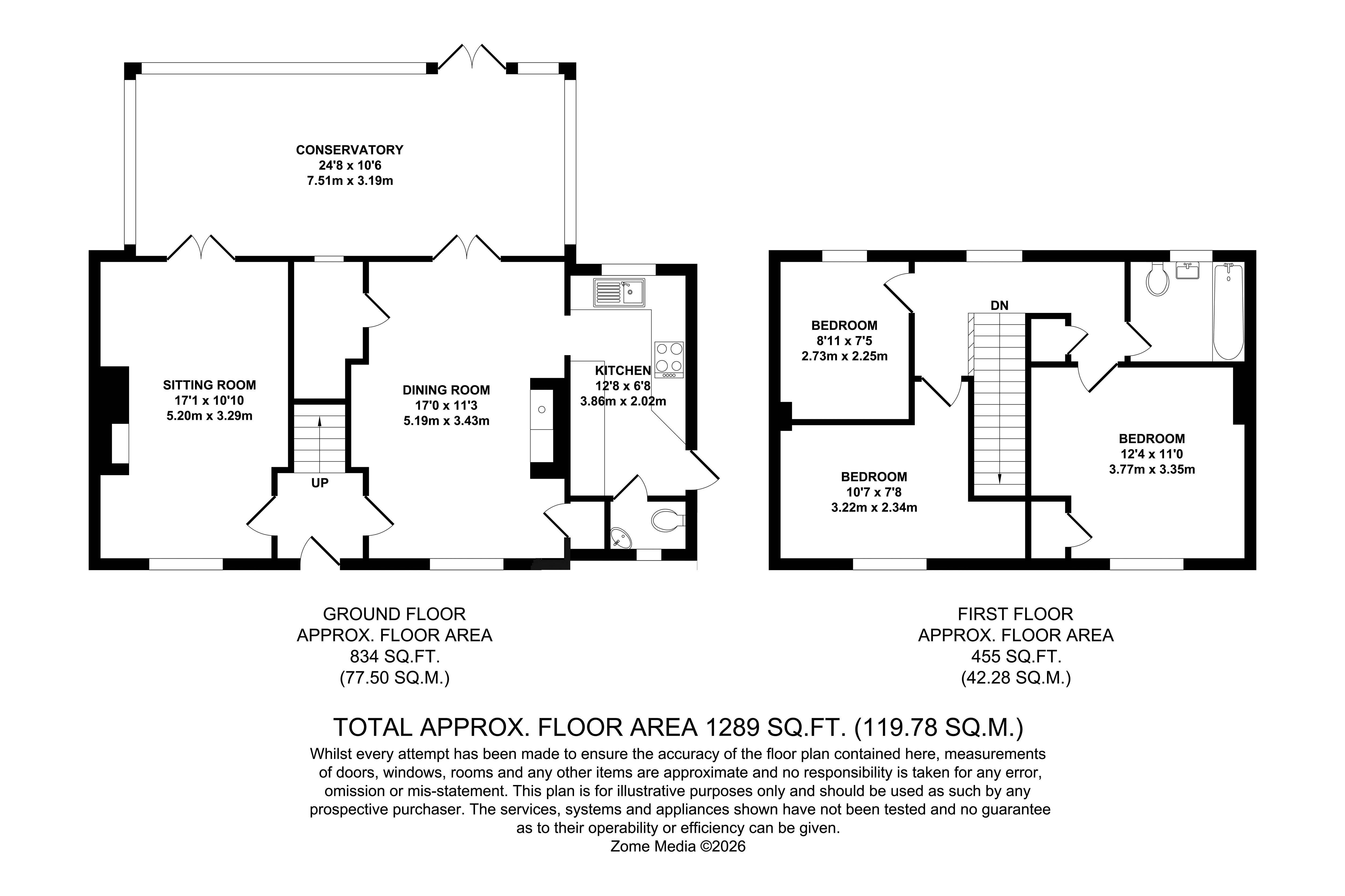 2 Westenhanger Cottages, Maidstone Road, Horsmonden floorplan