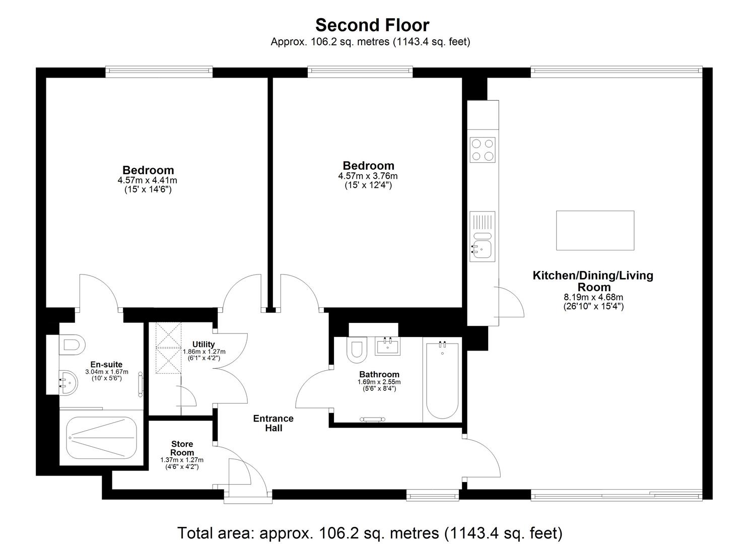 6, Ash Lane, Corsham floorplan