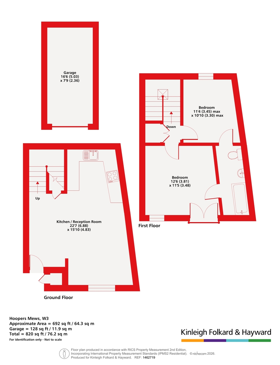 3, Hoopers Mews, London floorplan