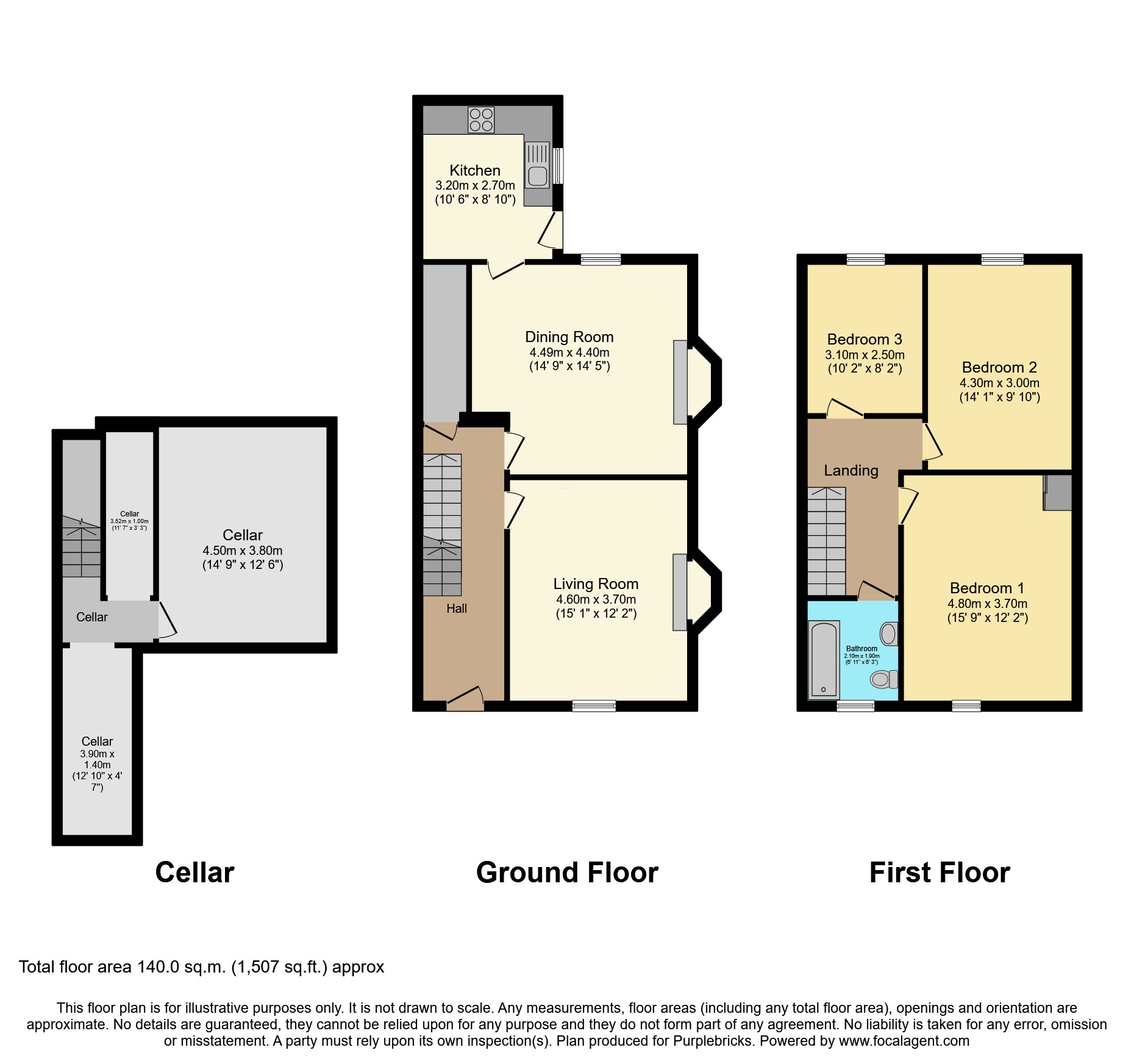 19, Regent Street, Wakefield floorplan