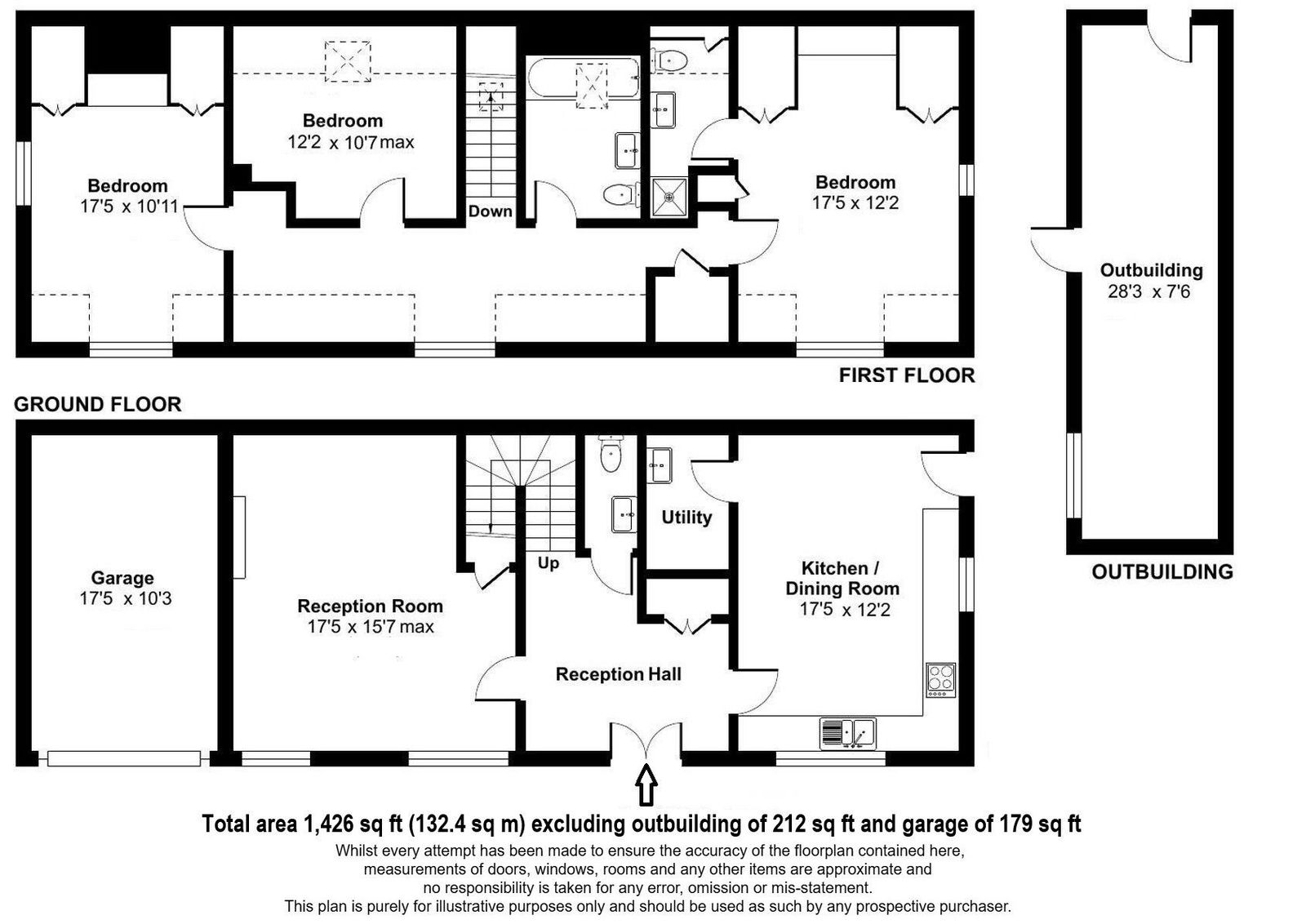 The Old Byre, Bath floorplan