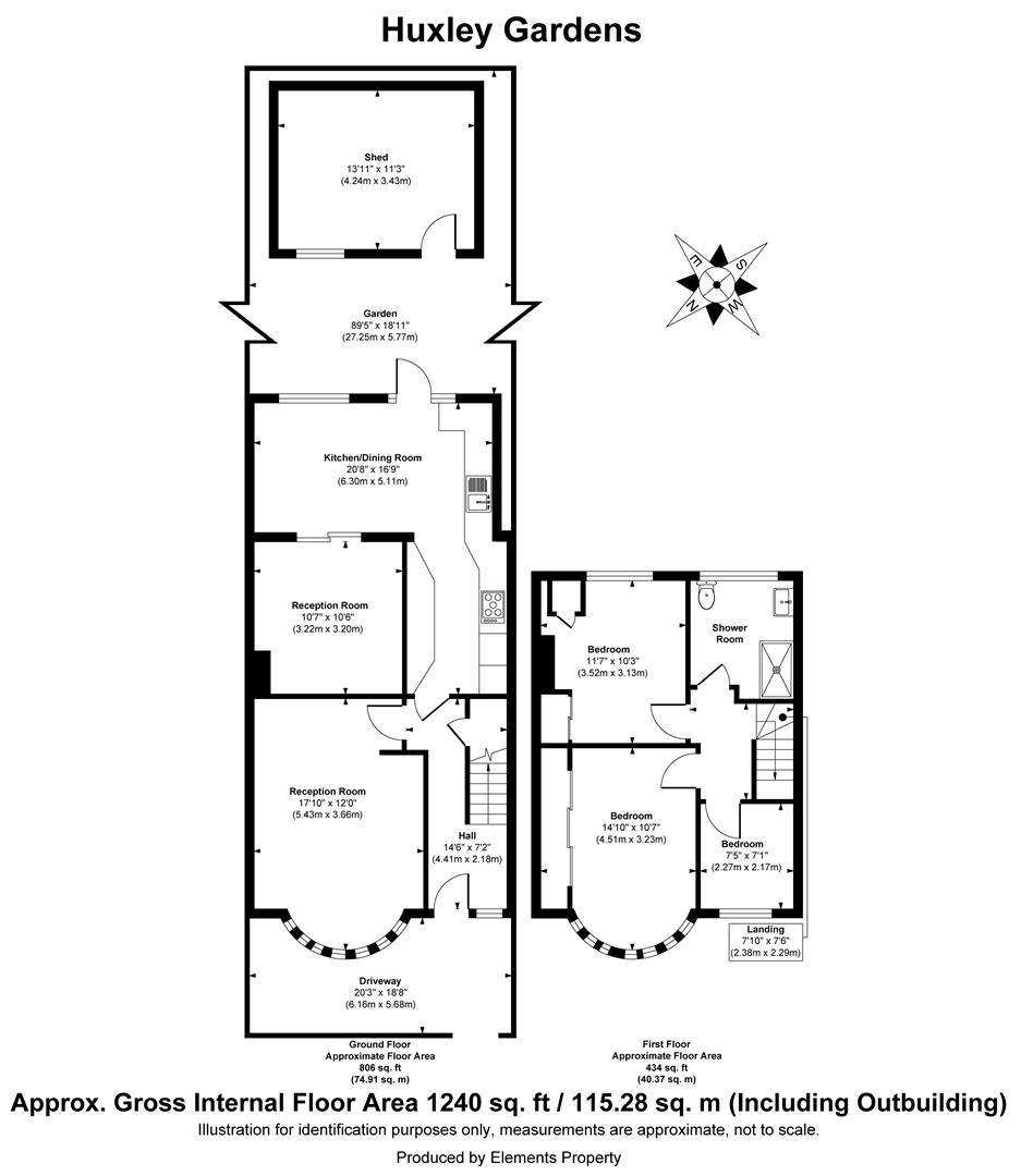 36, Huxley Gardens, London floorplan