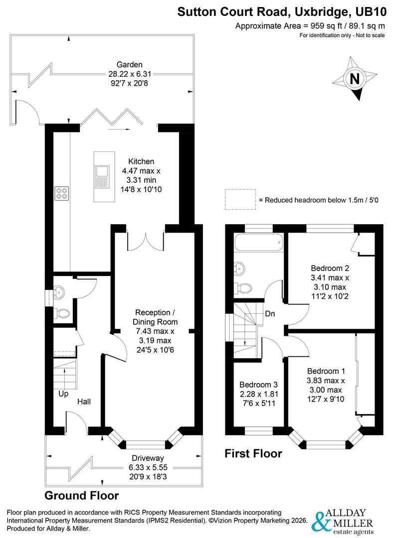 102, Sutton Court Road, Uxbridge floorplan