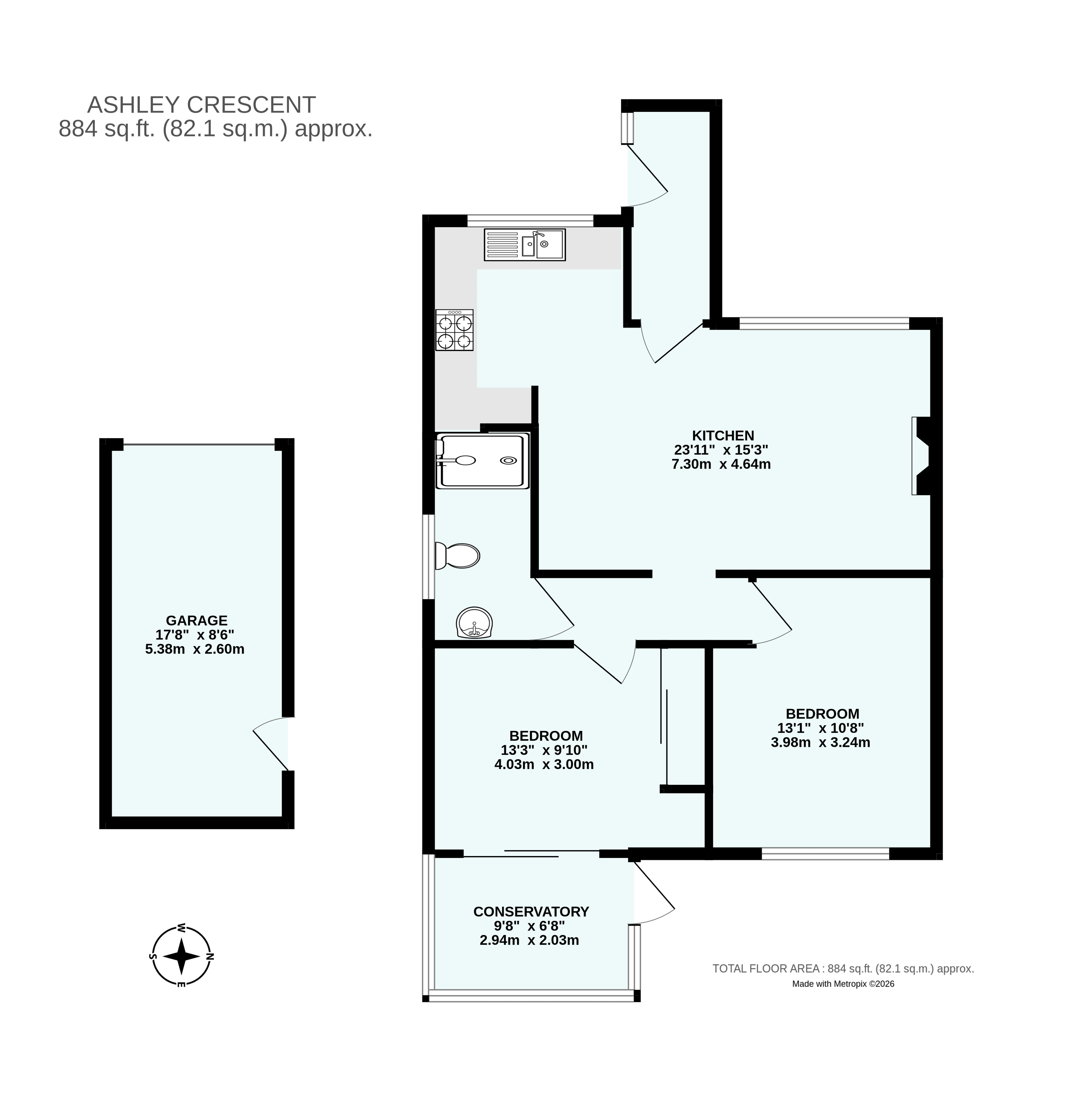 37, Ashley Crescent, Devon floorplan