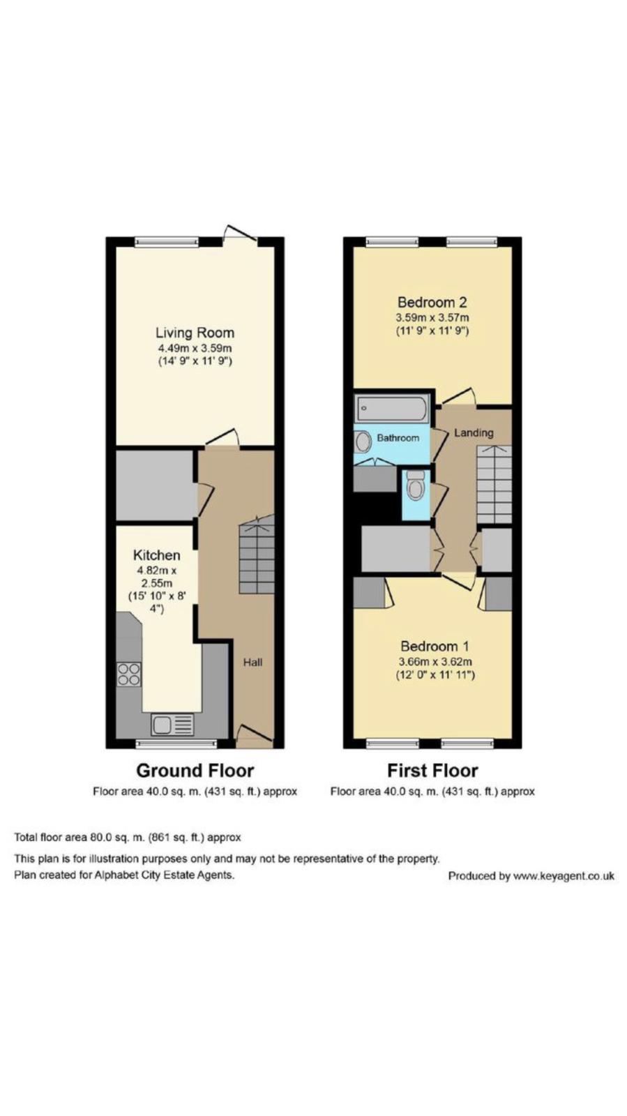 65 Saltwell Street, LONDON floorplan
