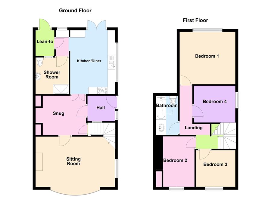 Langdale Cottage, Pershore floorplan