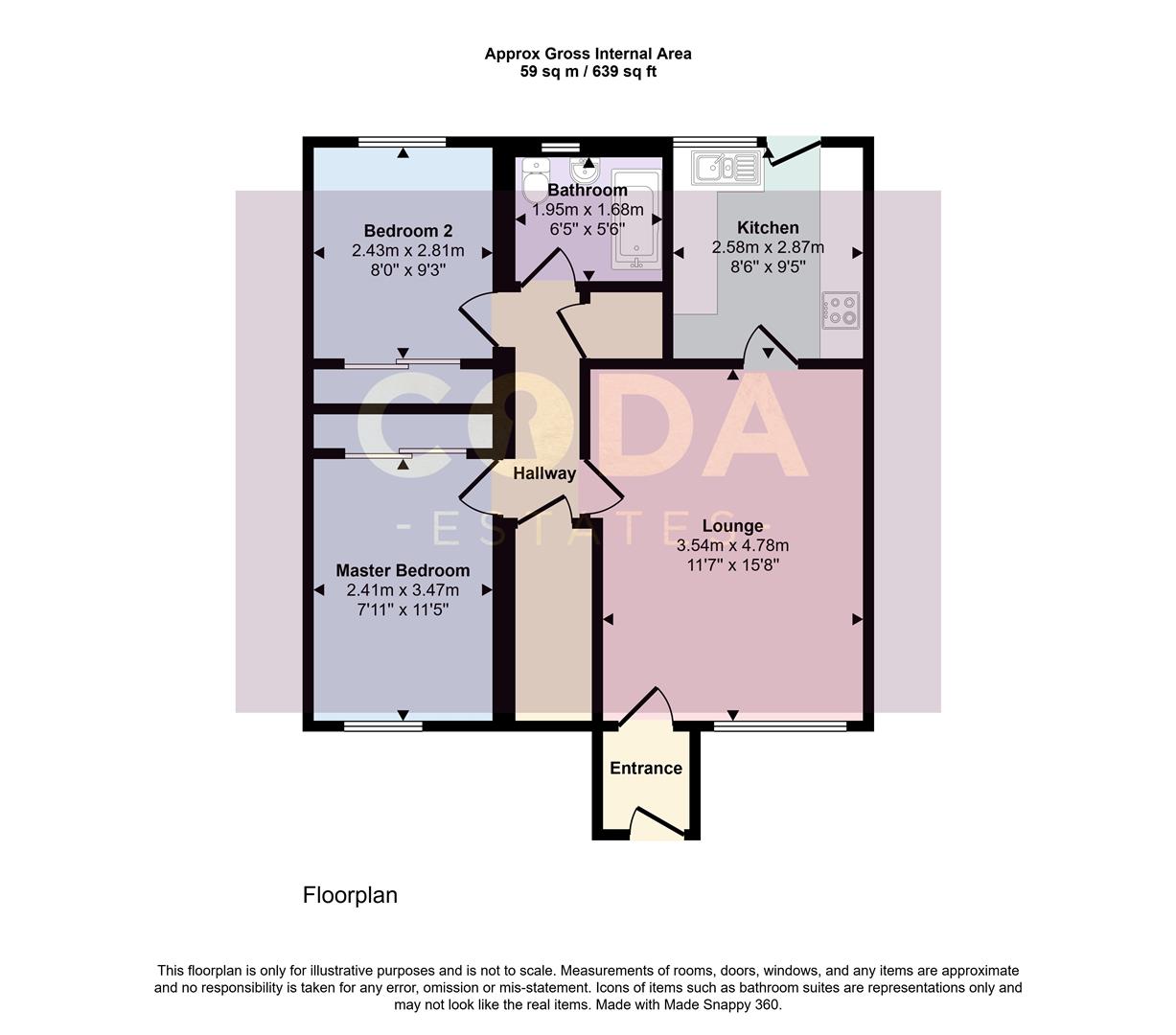 28, Colwood Avenue, Glasgow floorplan
