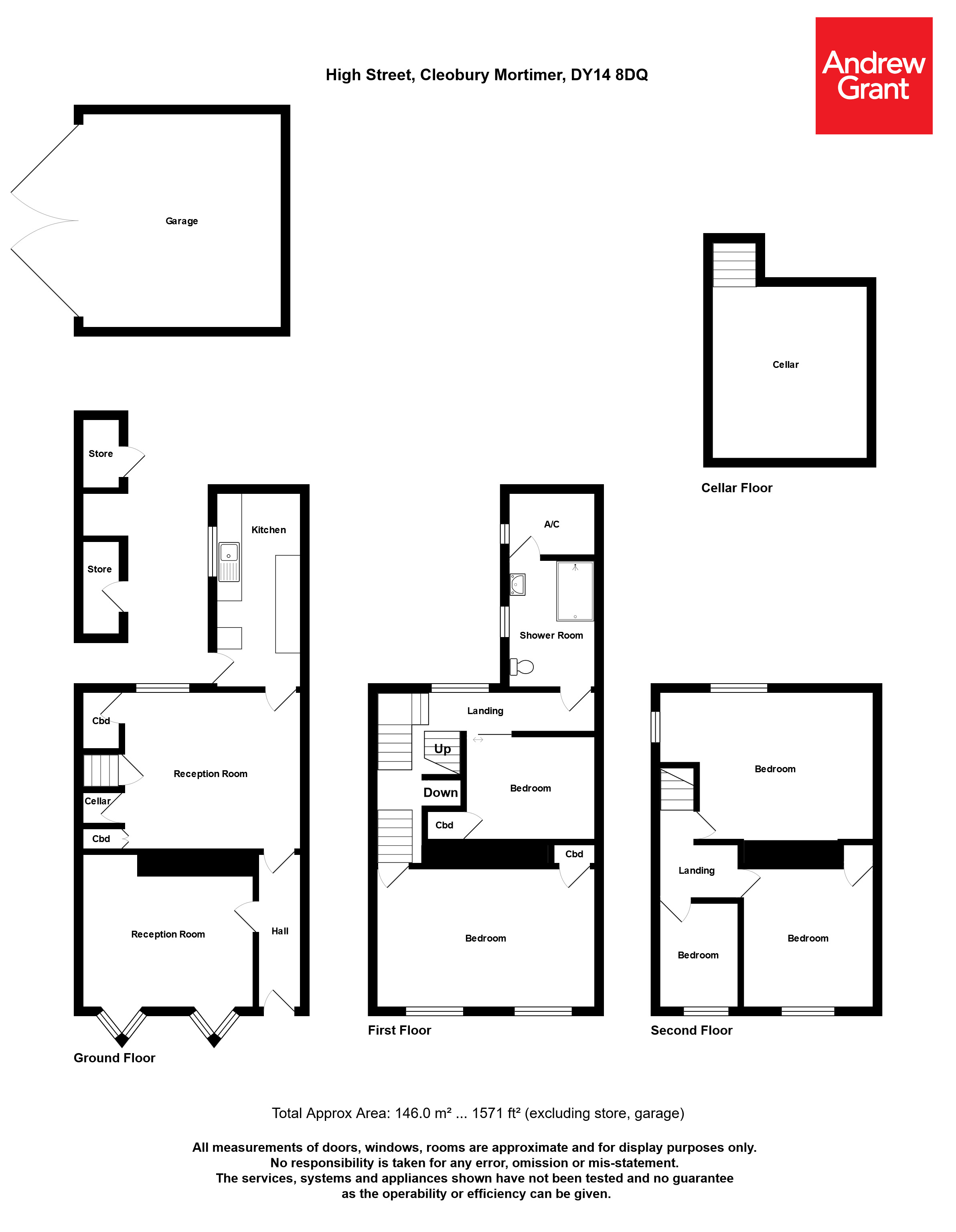 5 bed terraced house for sale in High Street, Cleobury Mortimer