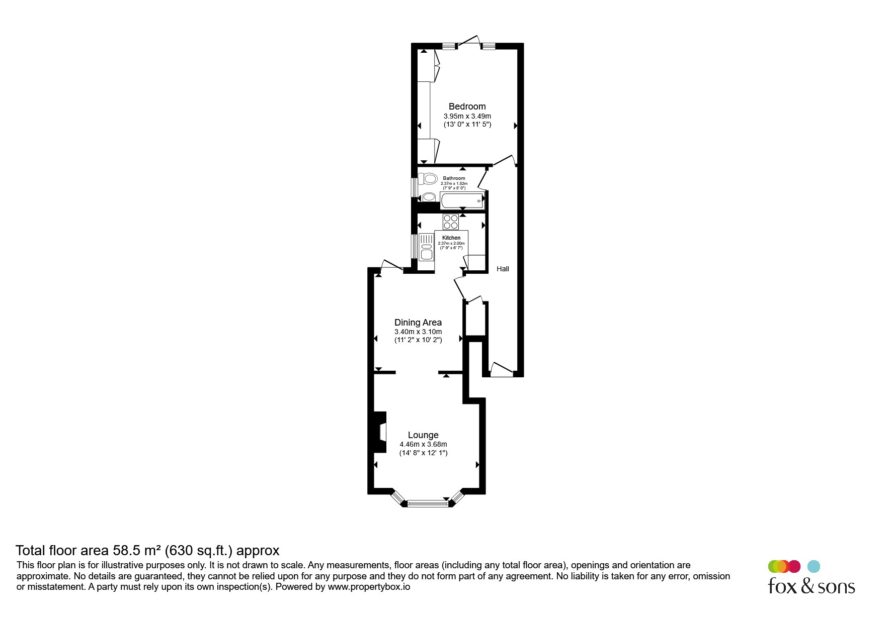 Ground Floor Flat, 8, Glendale Road, Hove floorplan