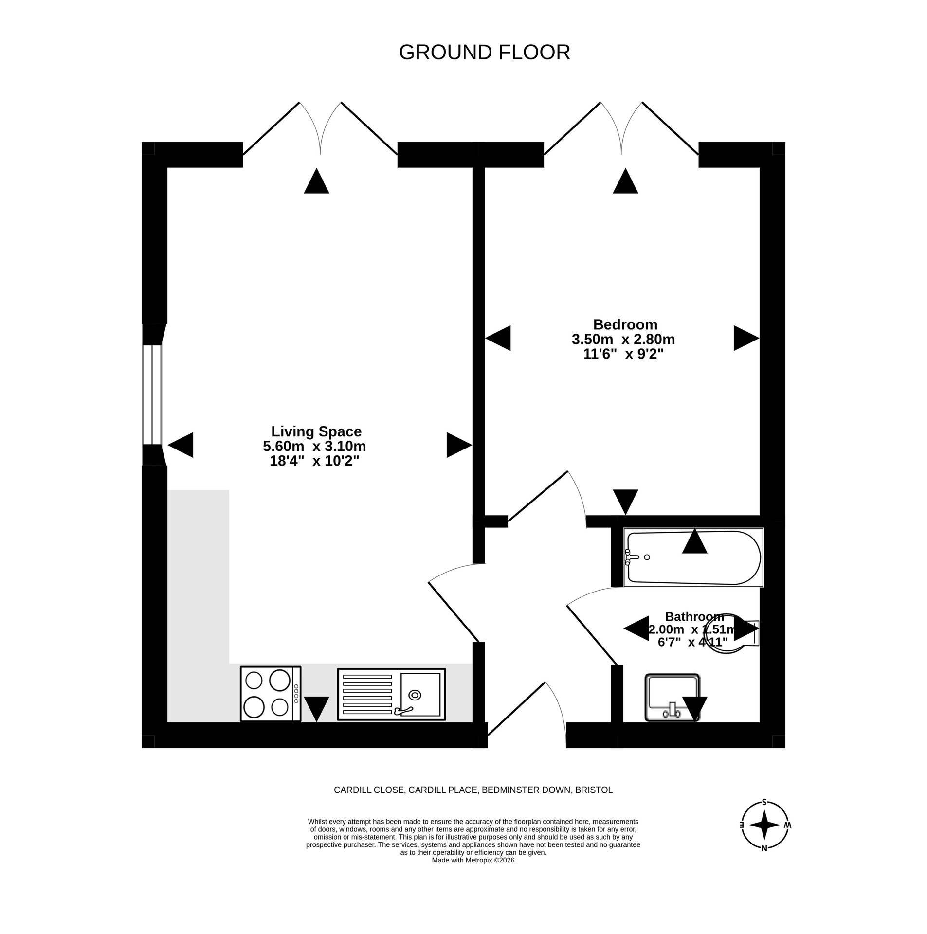 1 Cardill Place, Cardill Close, BRISTOL floorplan