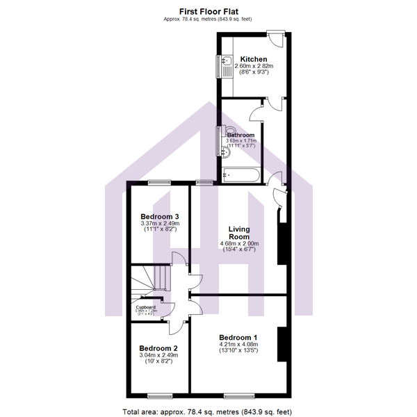 116, Wingrove Gardens, Fenham floorplan